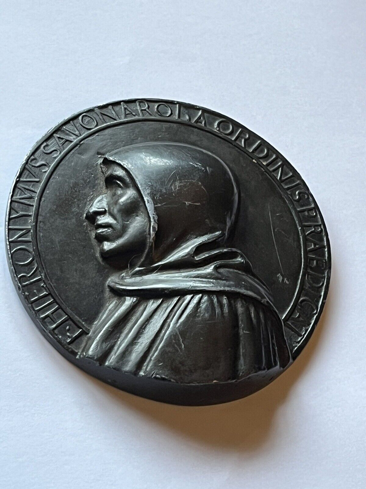 Girolamo Savonarola Medal 1453 , Medal of the preacher Girolamo Savonarola