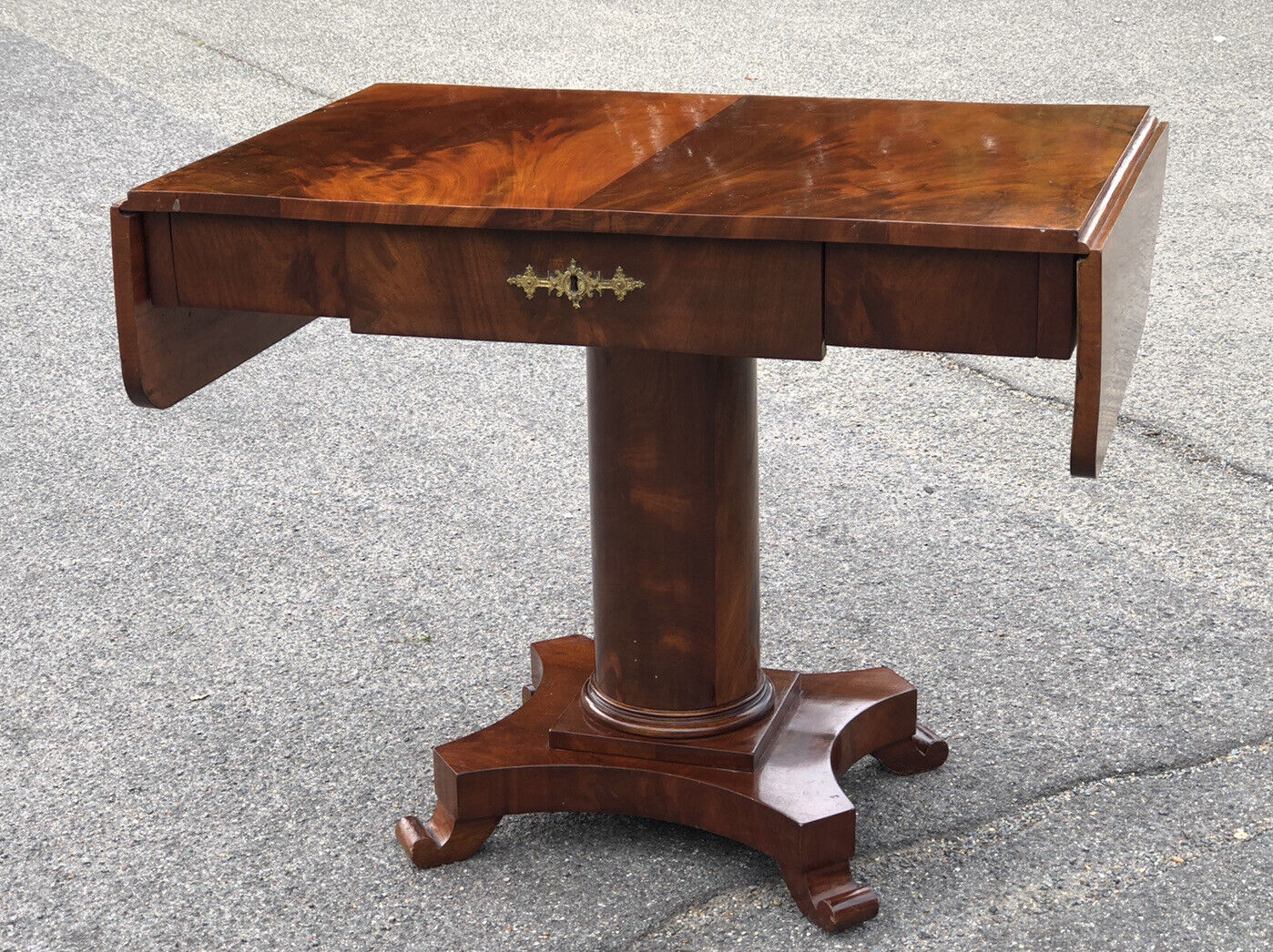 Antique Mahogany Biedermeier Sofa/Side Table. Superb Quality.