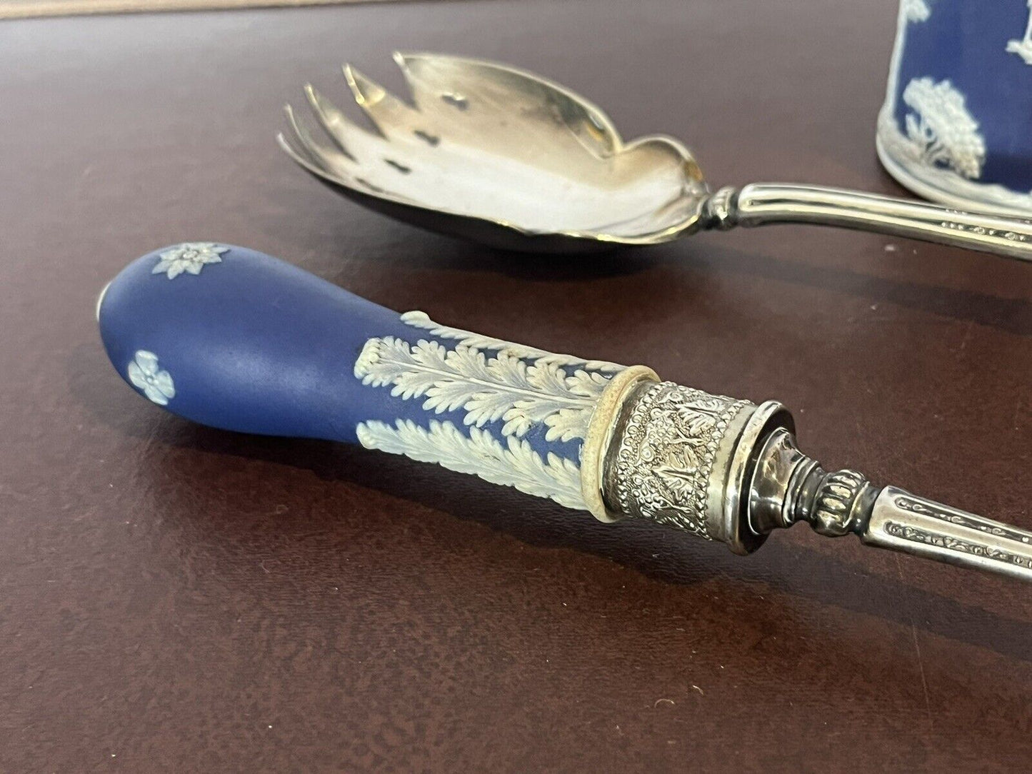 Wedgwood Salad Servers And Sugar Shaker