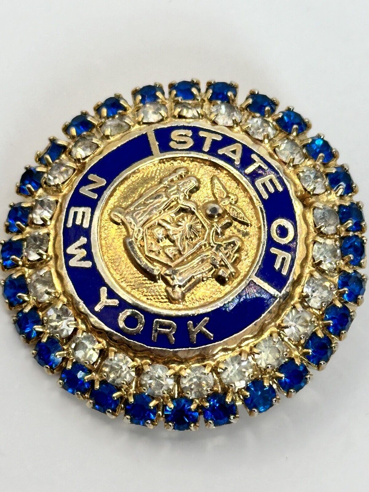 Vintage Gold Tone New York Cinerama Signed Brooch