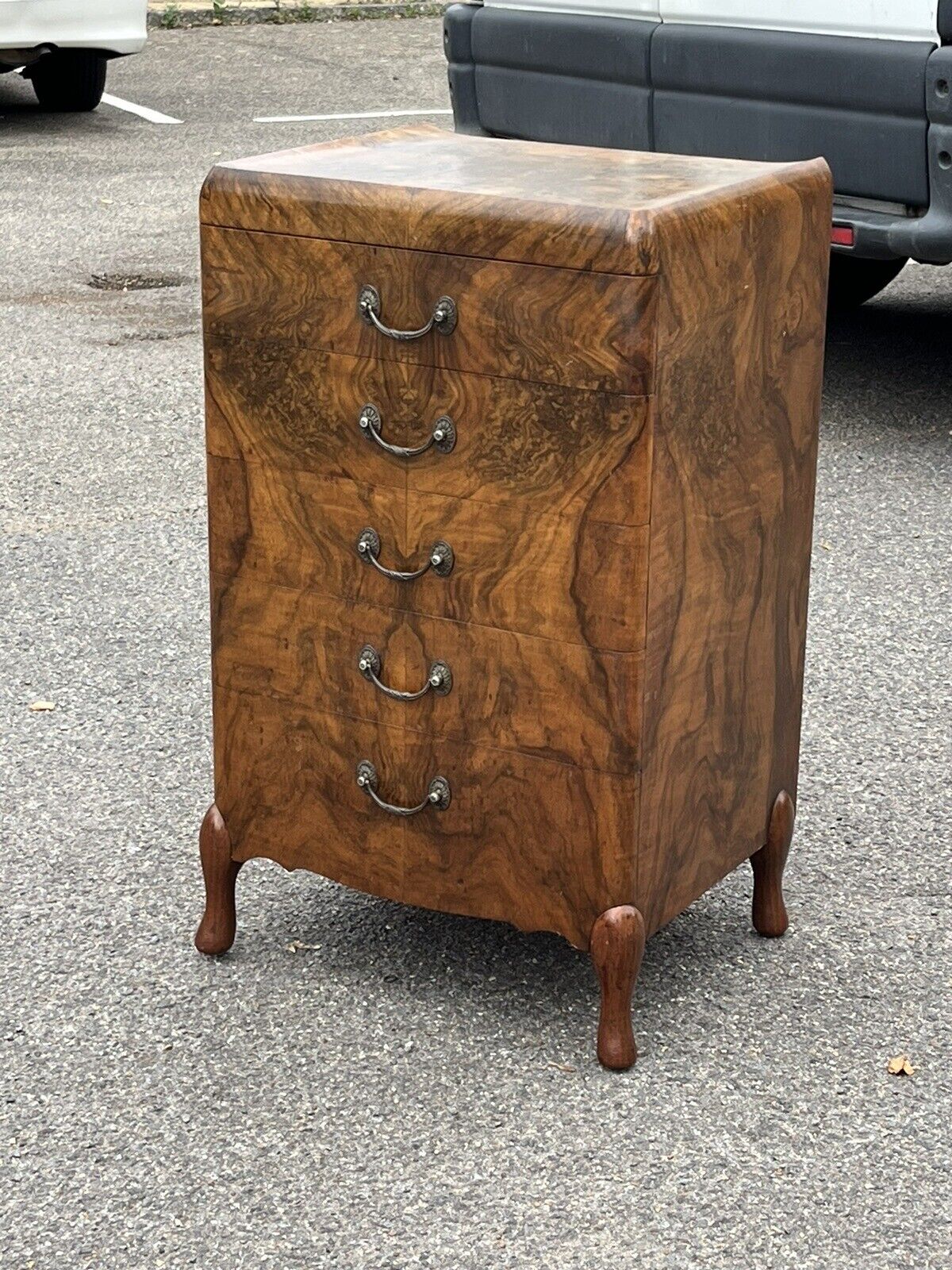 Art Deco Walnut Chest Of Drawers.Maurice Adams Of London W1. Amazing Quality.