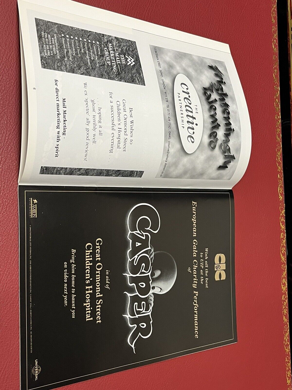 Casper Charity Premier Film Programme.