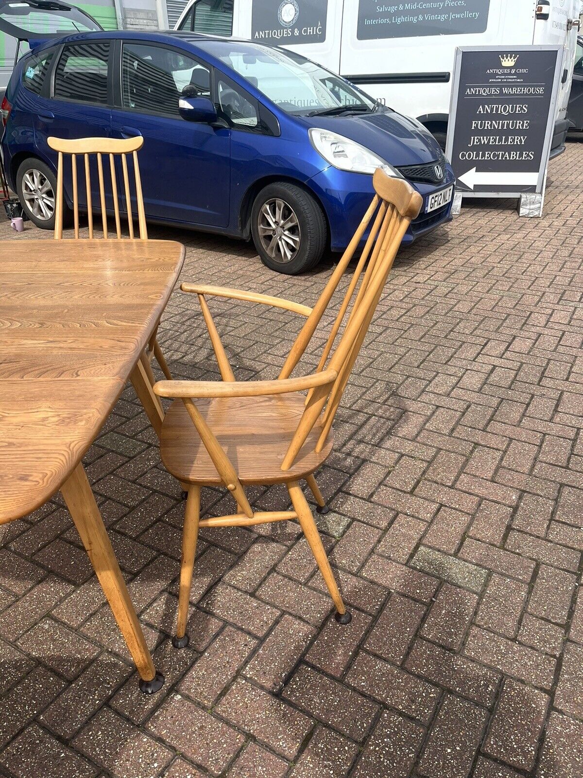 Vintage Extending Ercol Table And Chairs