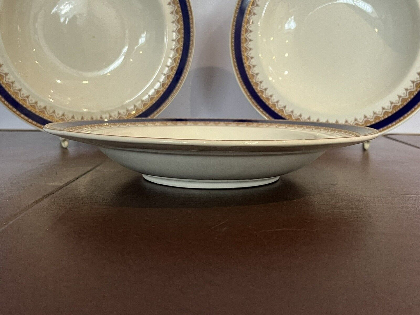 Royal Worcester Vitreous Soup Bowls 26 Cms Diameter
