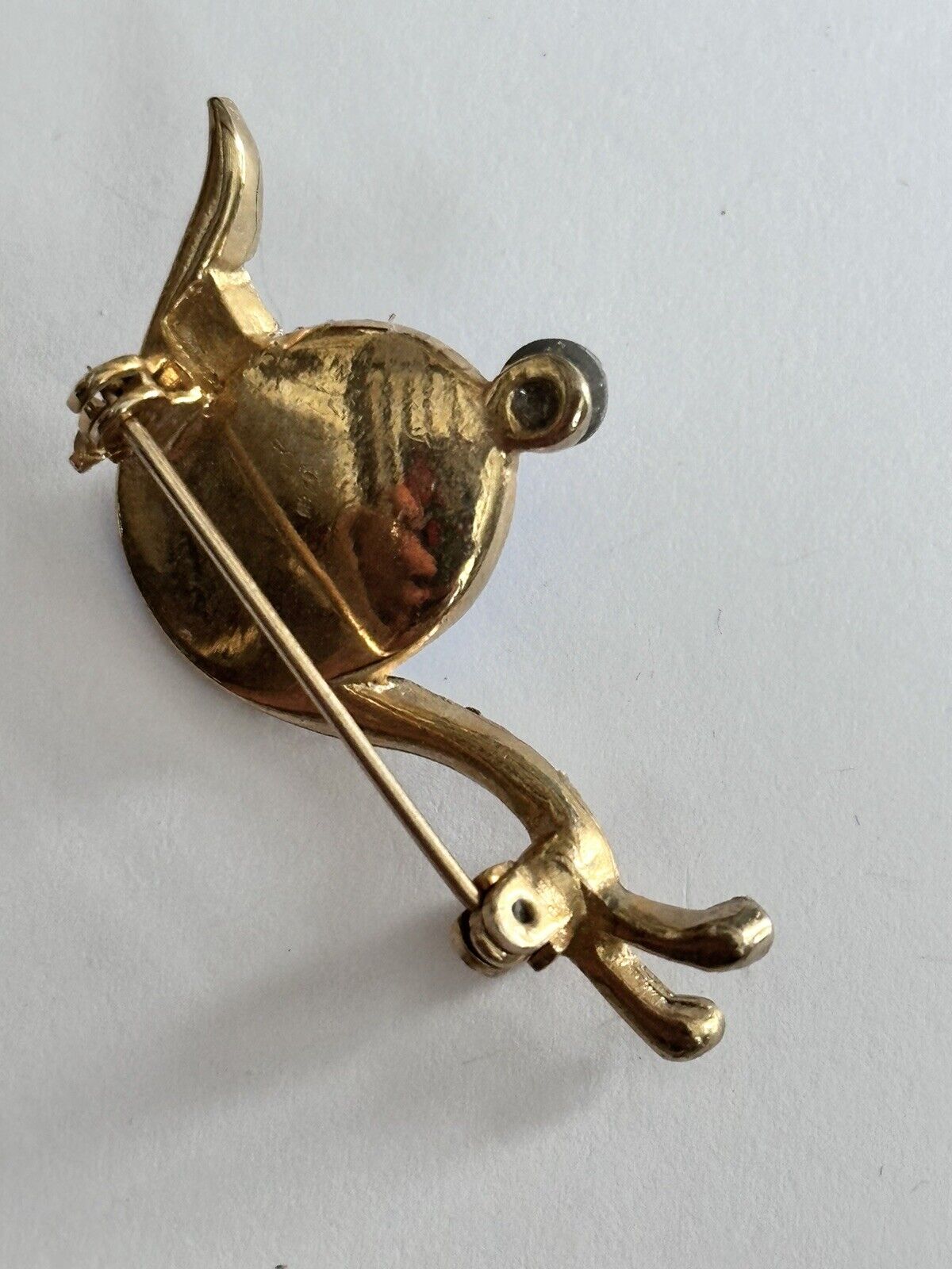Vintage Blue Stone Snail Brooch