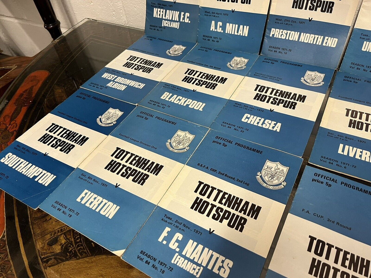 Tottenham Hotspur 1971-72 Season 23 Programmes