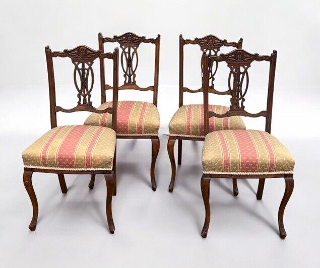 Edwardian Set Of Dining Chairs.