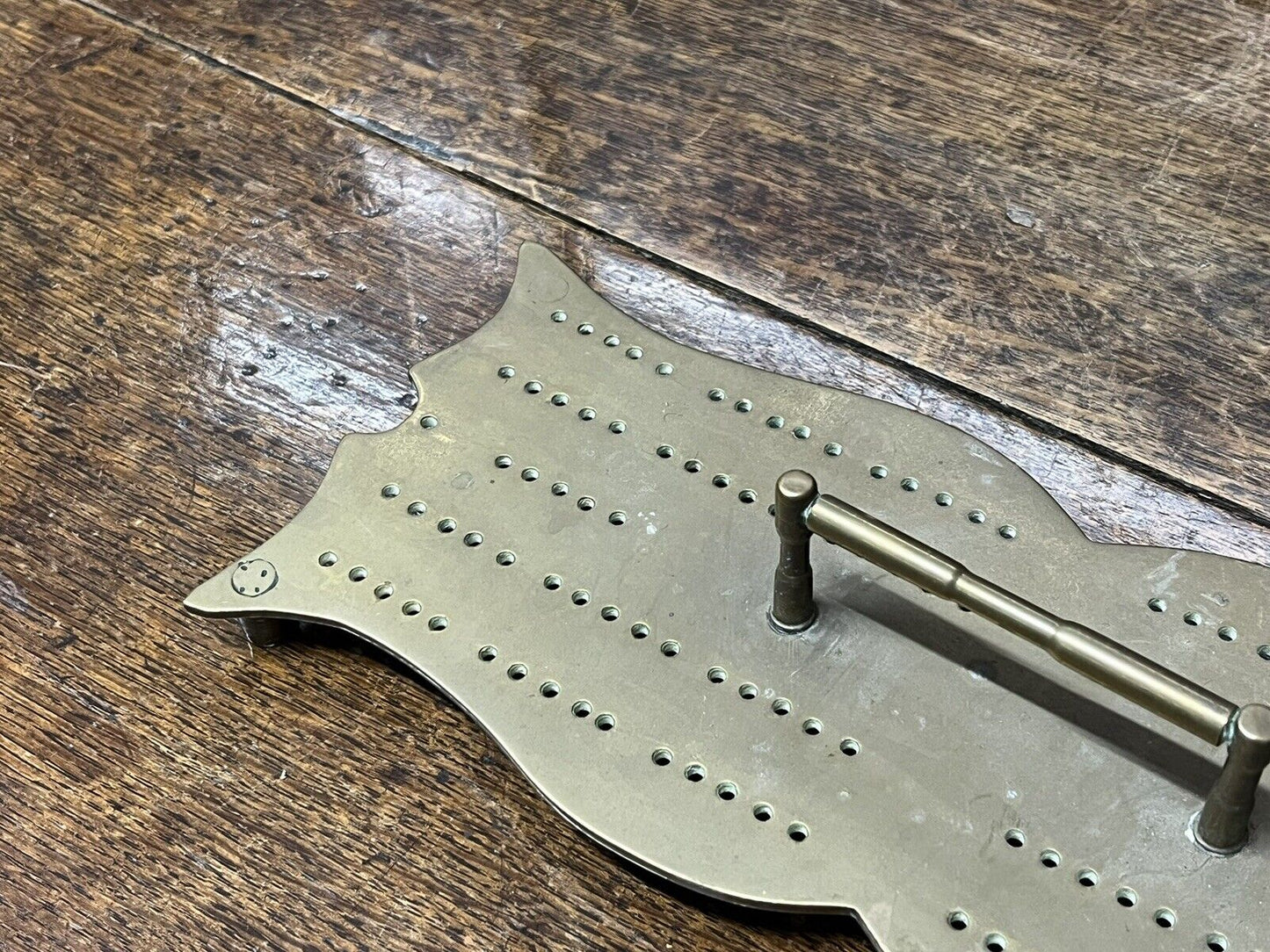 Brass Cribbage Board