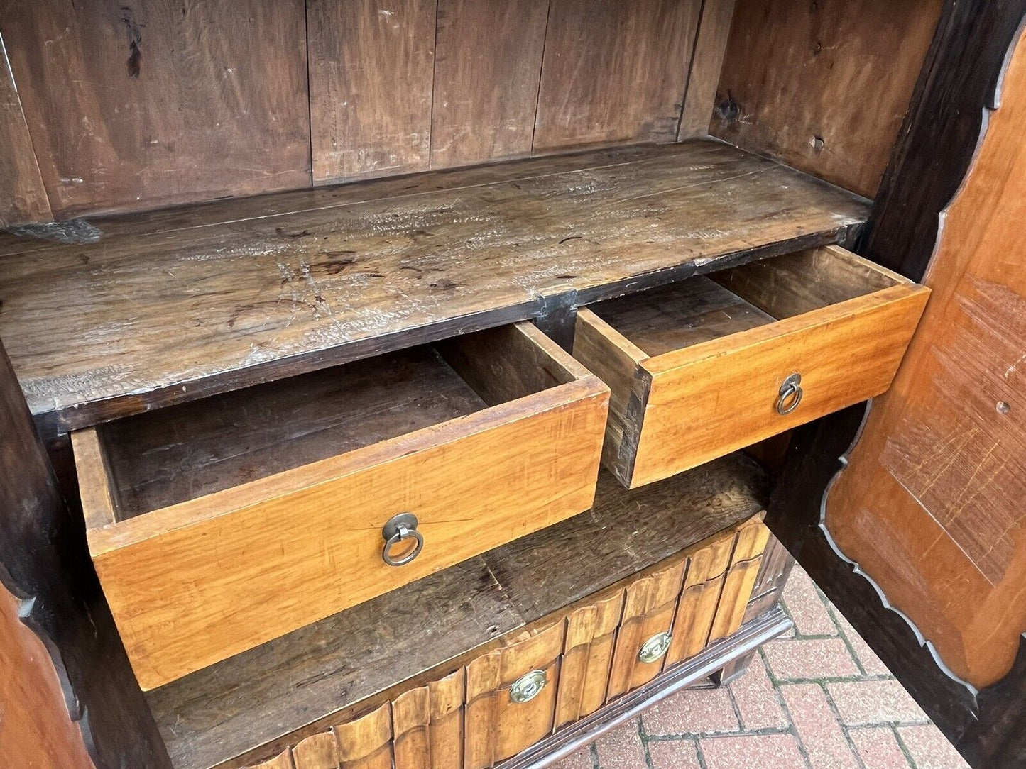 Antique Cabinet, Loads Of storage, Secret Compartment. With Key