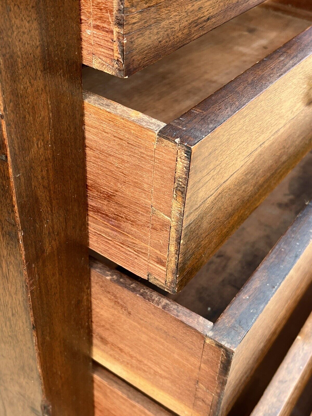 Edwardian Mahogany Wellington Chest. Large In Size