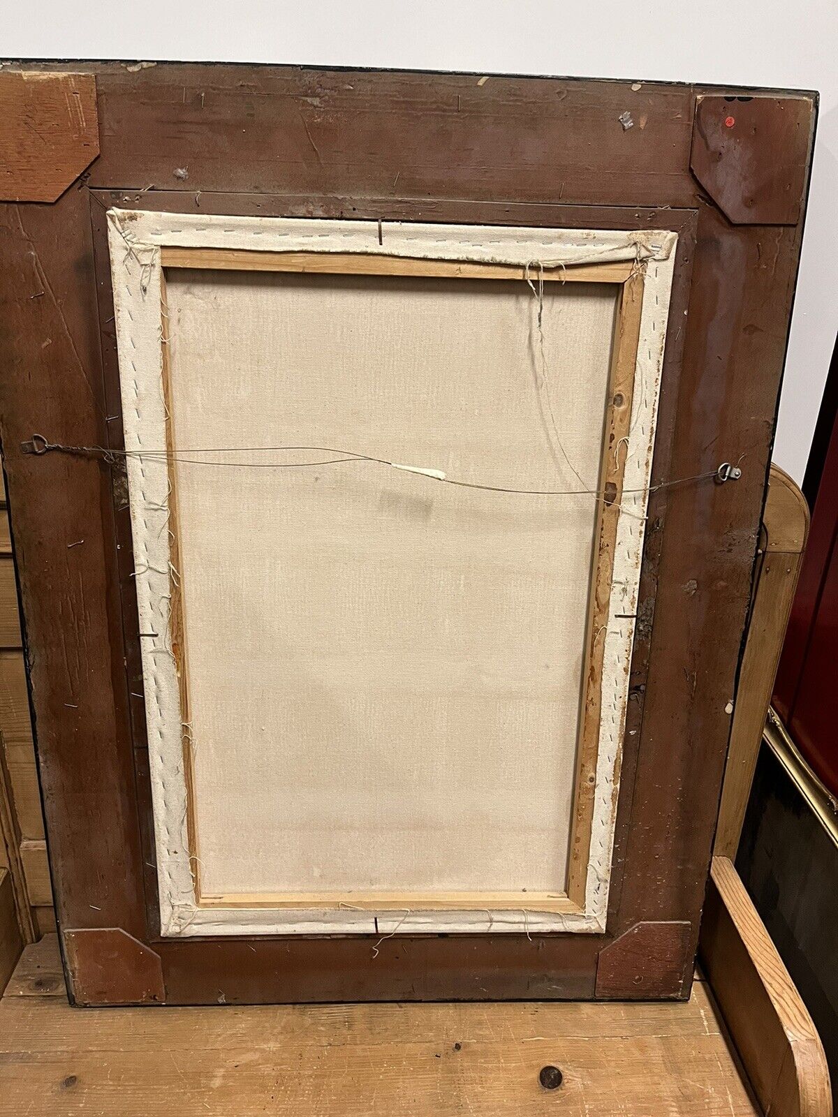 Large Victorian Scene Picture, In original Gilt Frame.