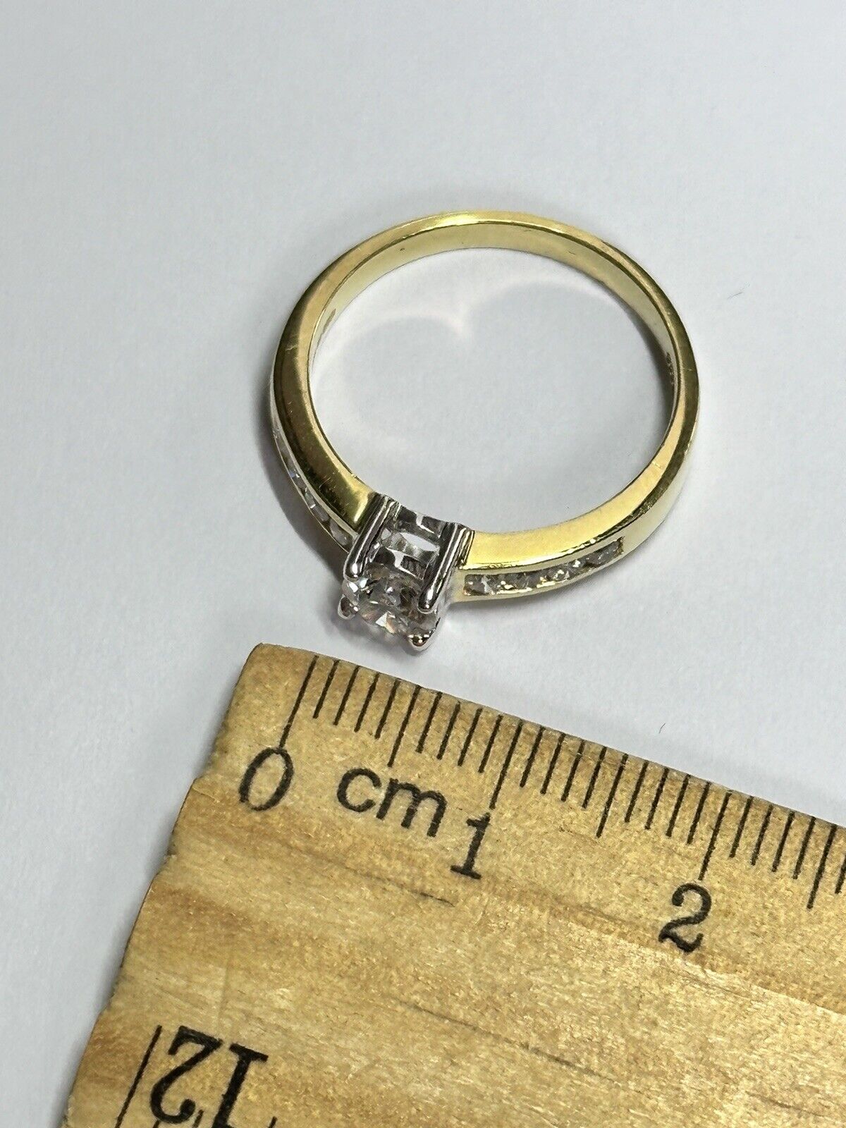 Vintage 18ct Gold 0.60ct Diamond Ring Boxed