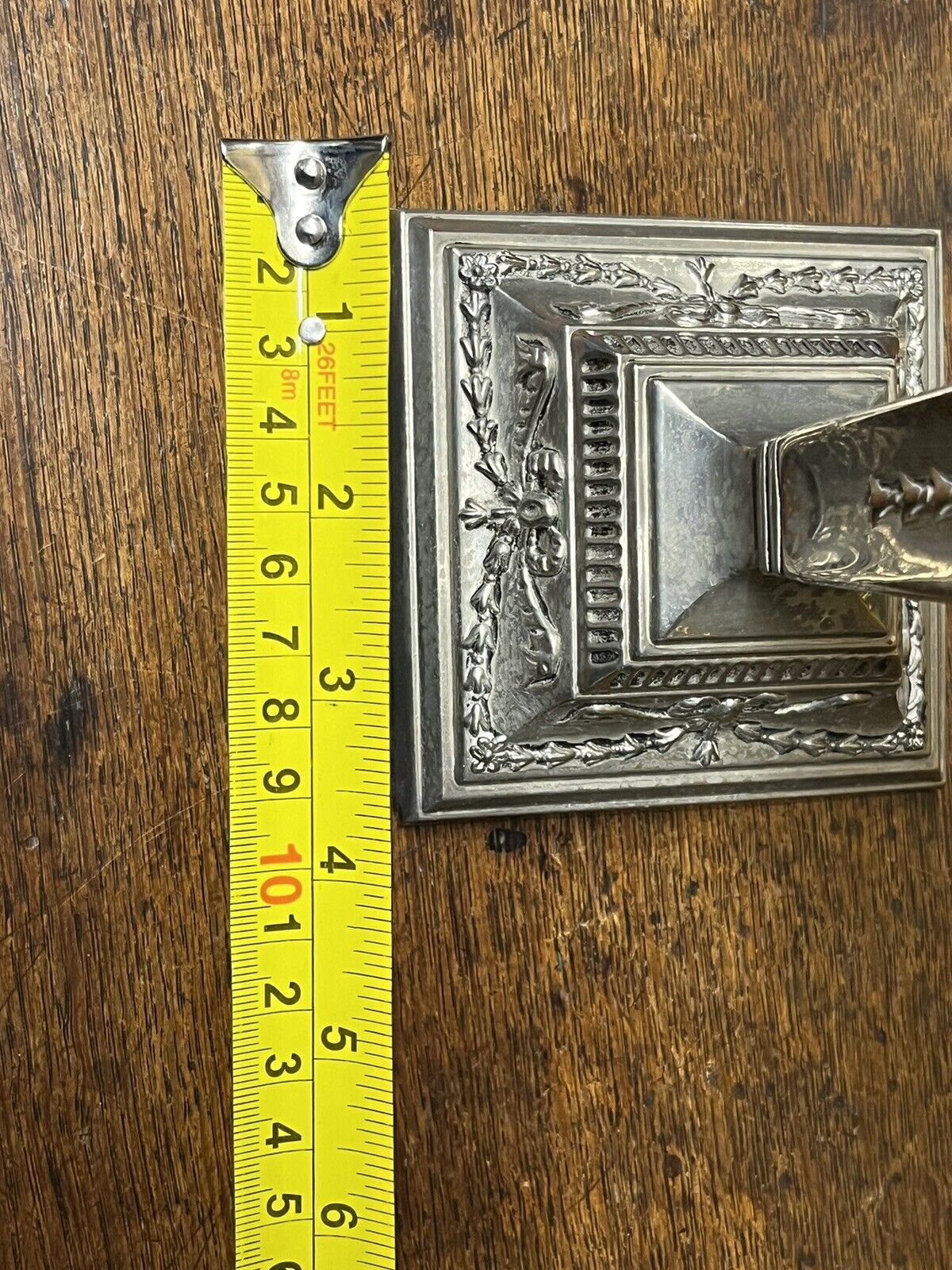 Pair Of Silver Plate Candlesticks With Original Box