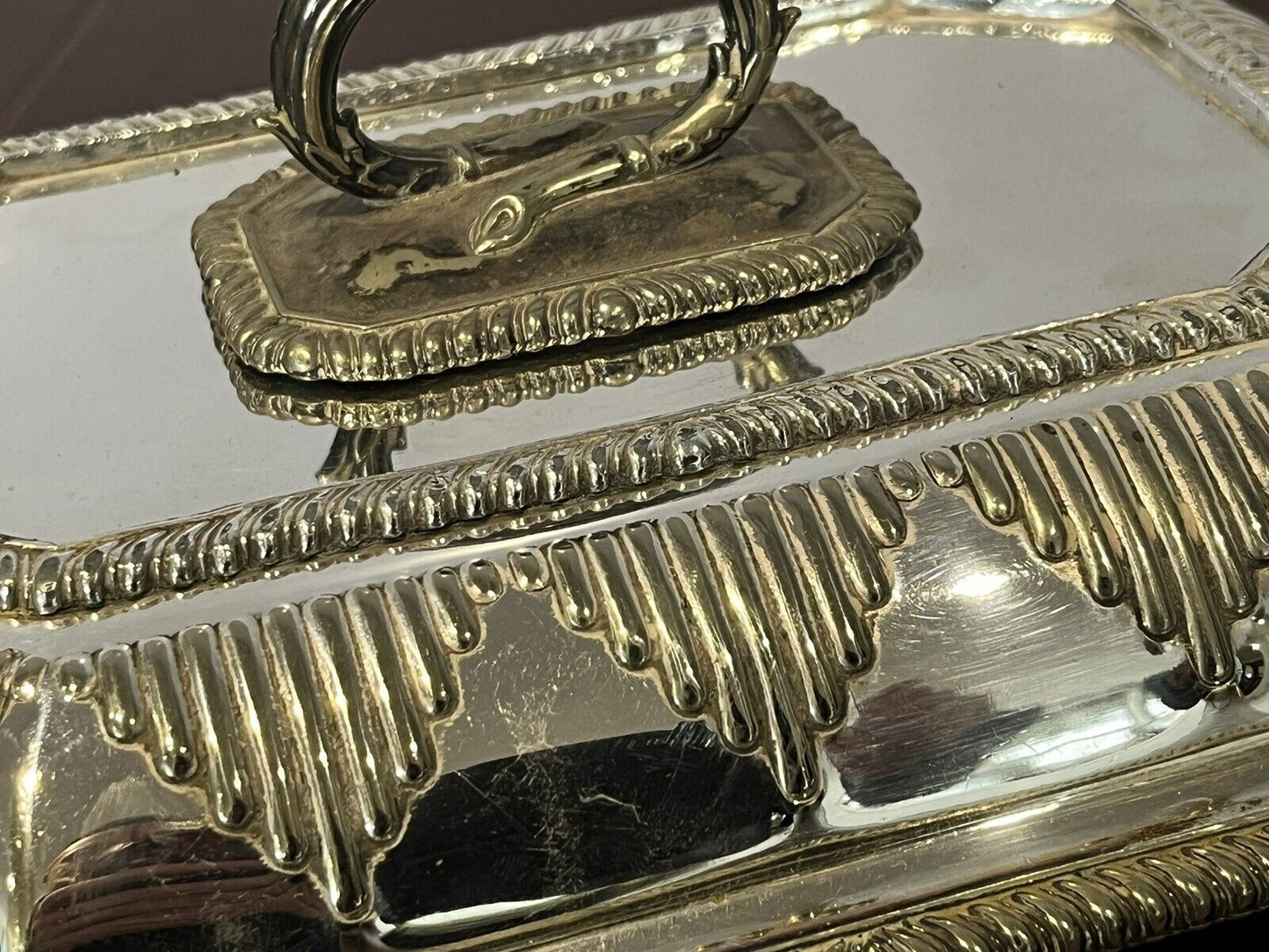 Silver Plate Entree Serving Dish With Cover, Very Good Quality.