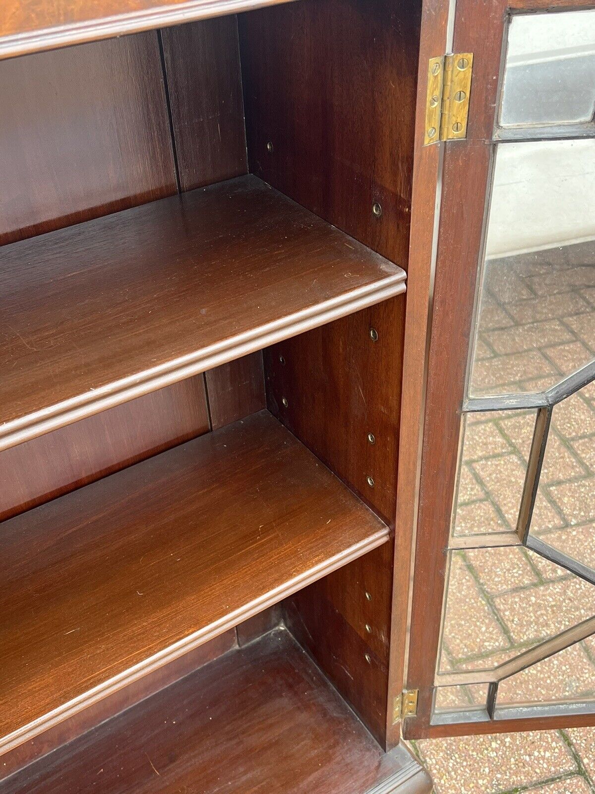 Mahogany Bookcase With Adjustable Shelves