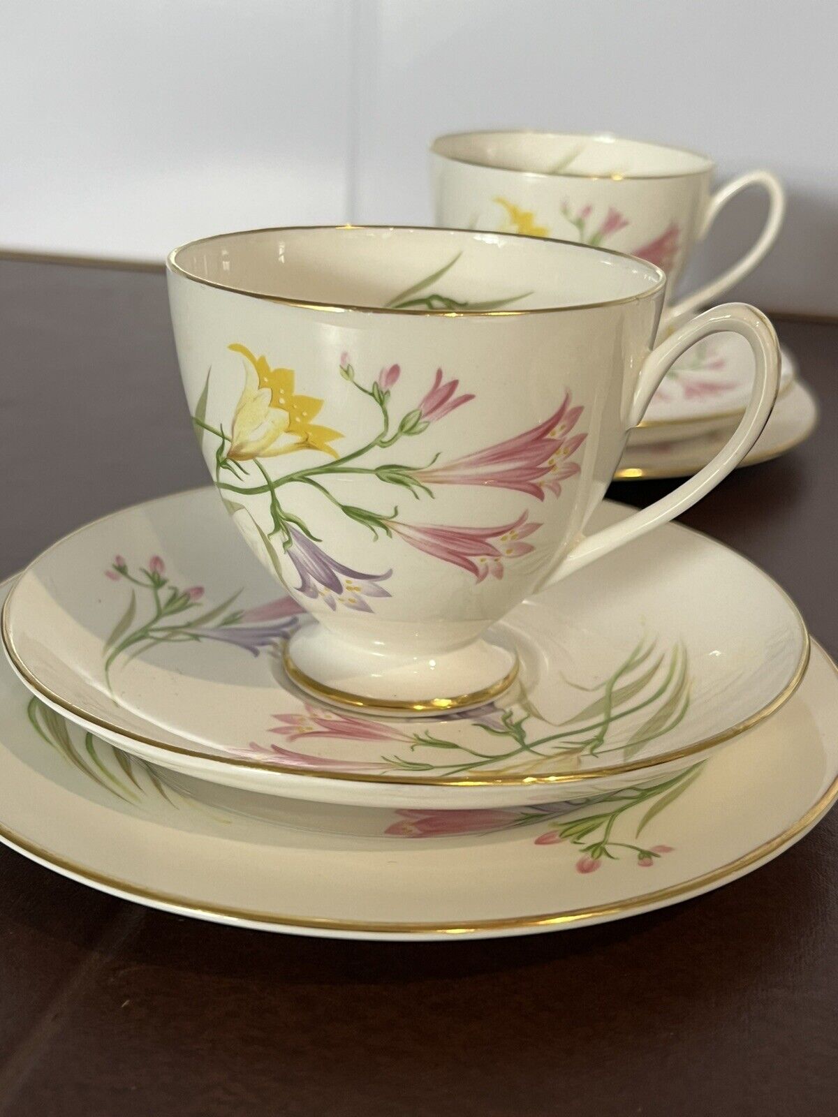 Shelley Teacups, Saucers And Dessert Plates