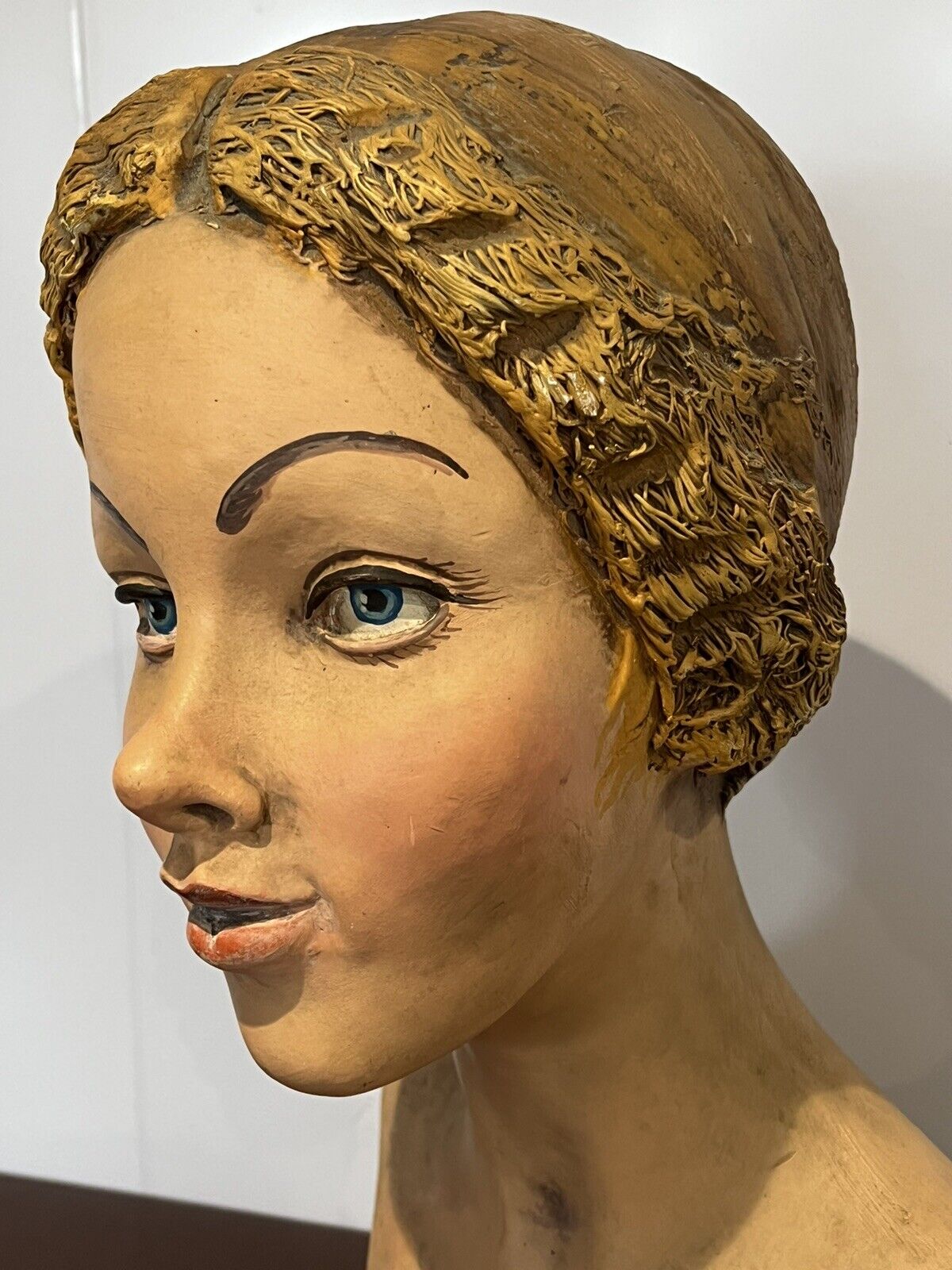Art Deco Milliners Head, Heavy Pottery Model, Superb Quality