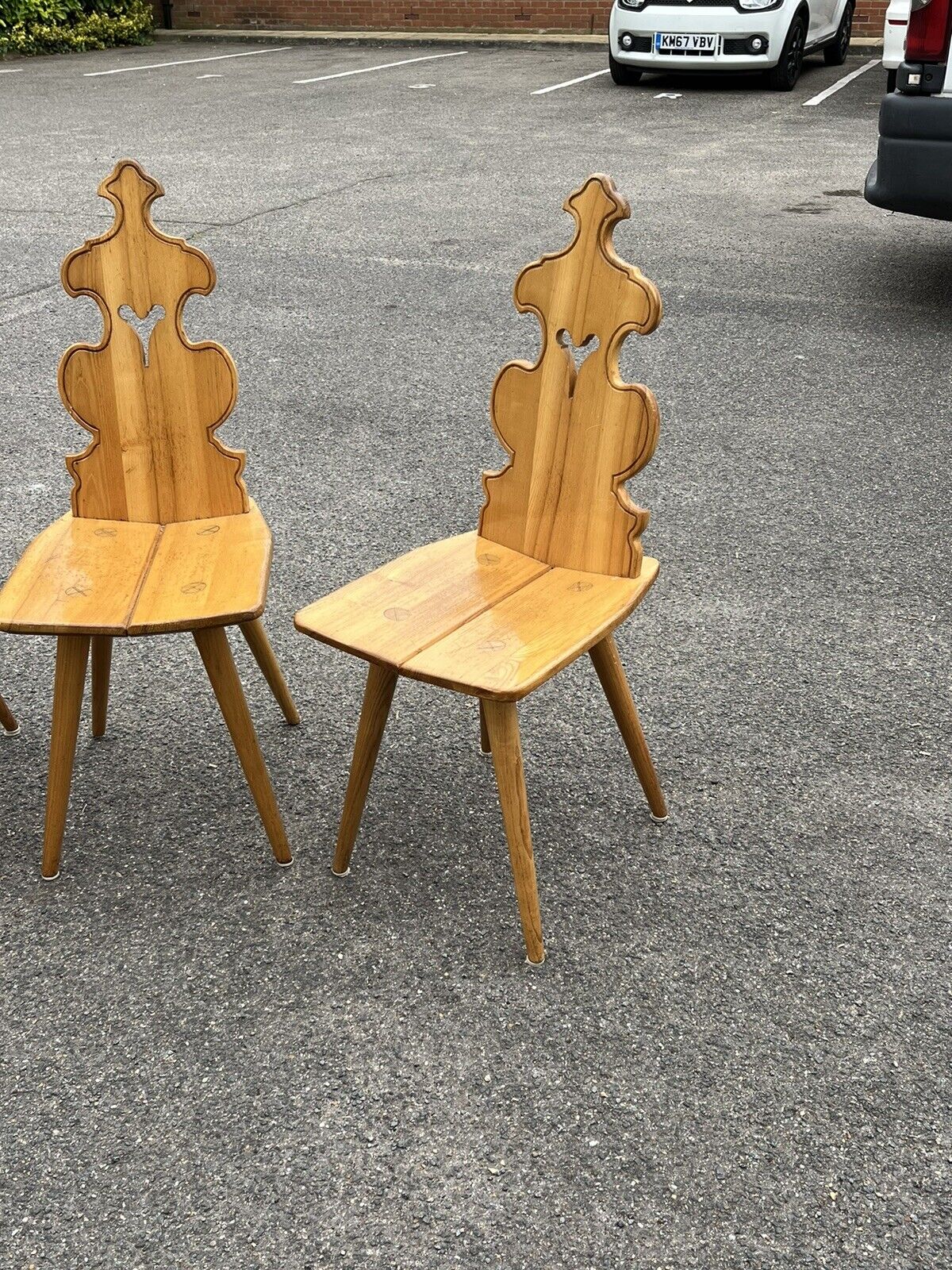 Mid-Century Ash Chairs. Superb Quality & Great Shape.