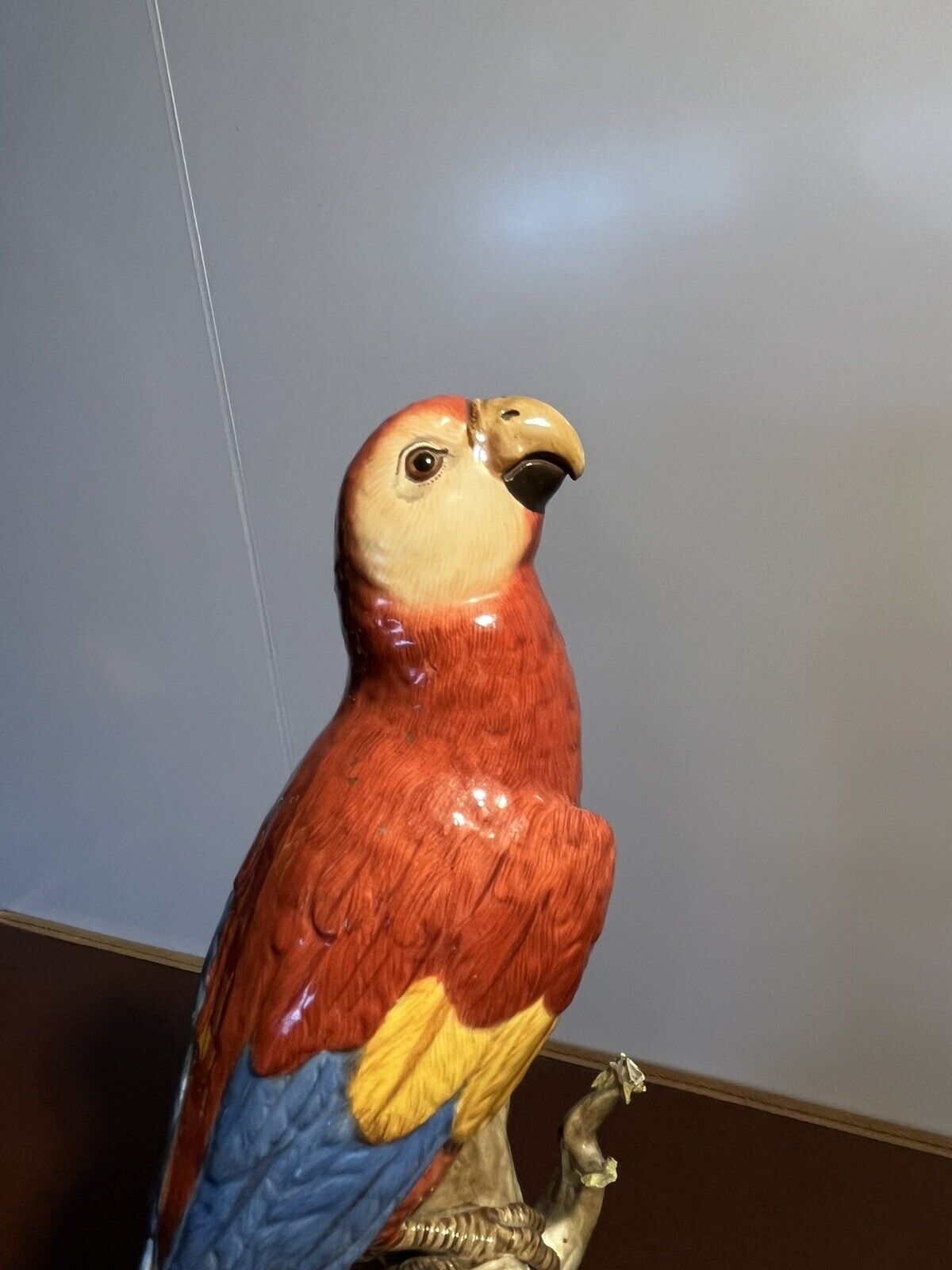 Meissen Parrot. Large In Size.