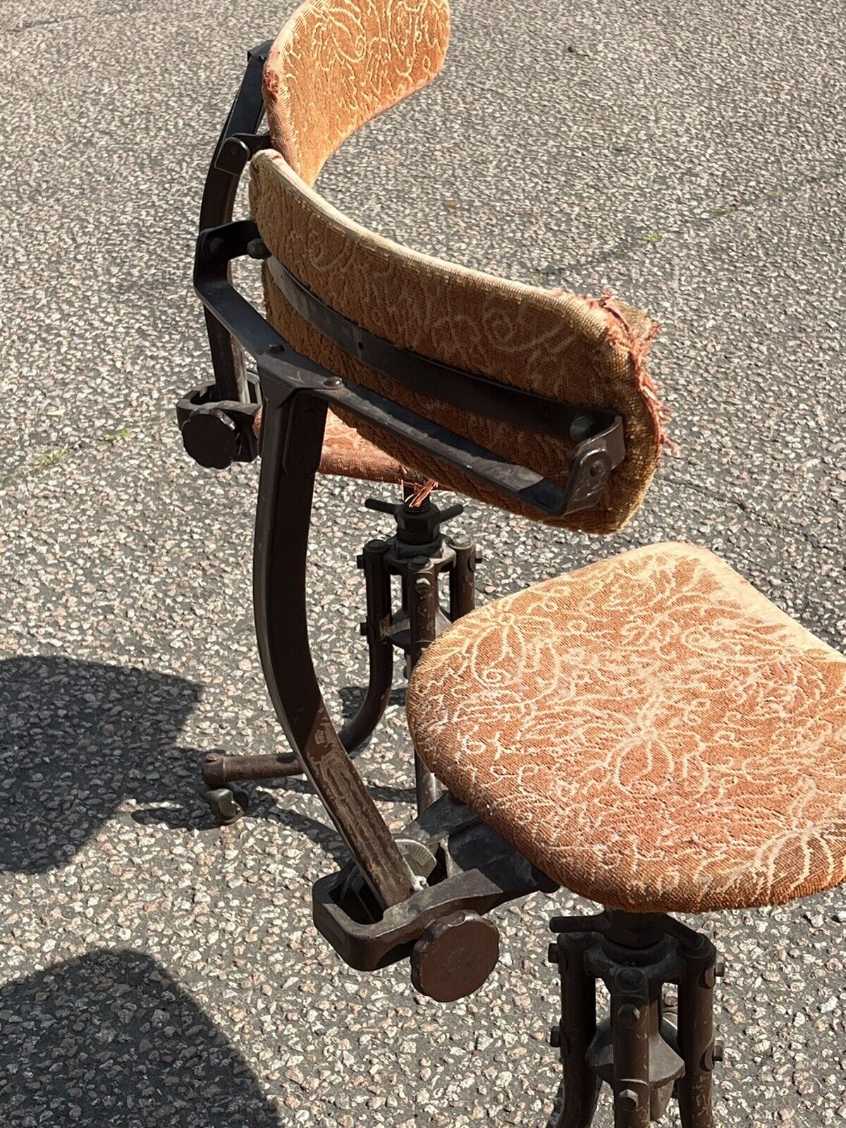 Pair Of Industrial Machinists Chairs, Extremely Good Quality. Fab Design