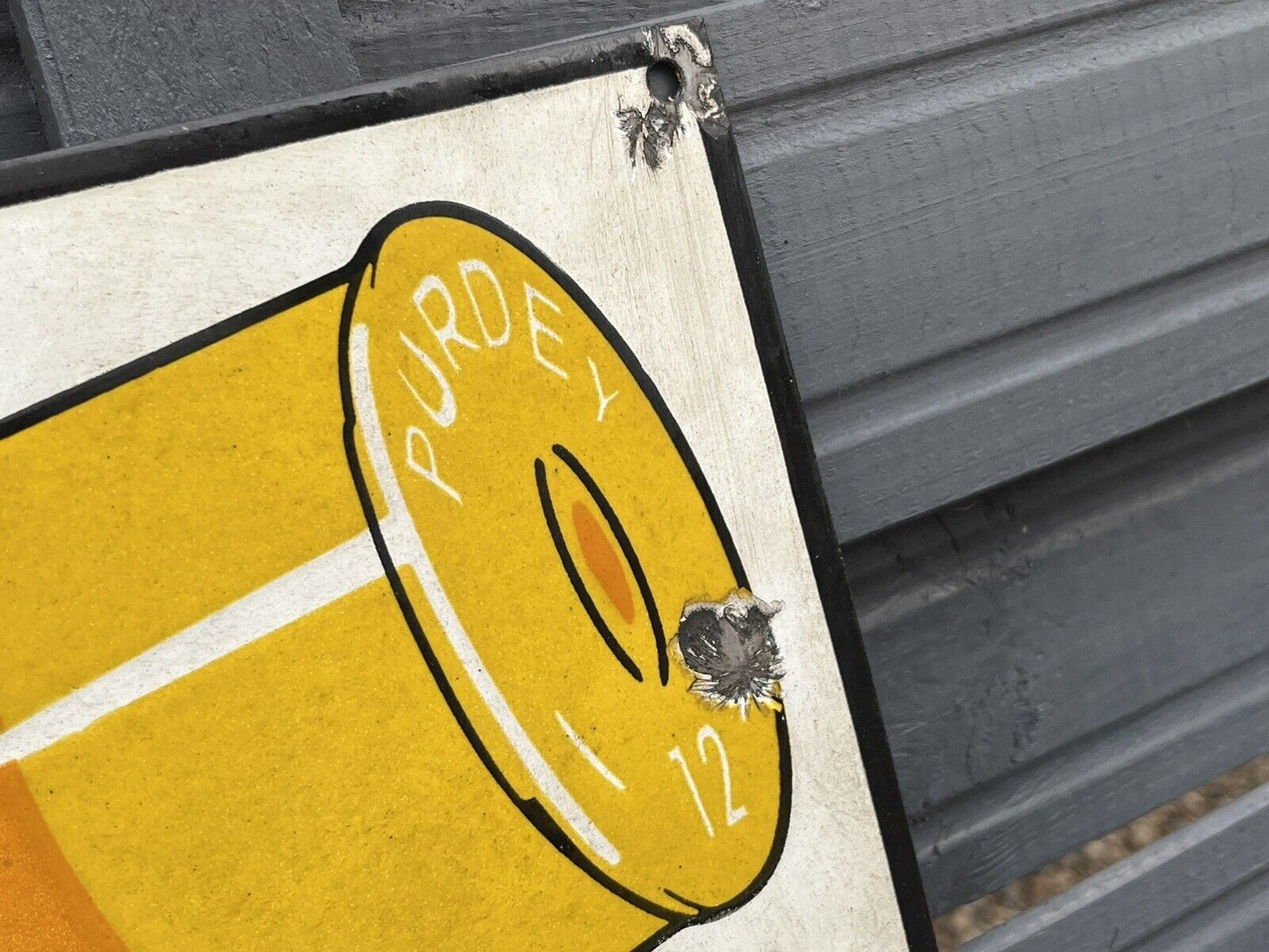 Enamel Shop Sign, heavy and good quality. WE SHIP WORLDWIDE