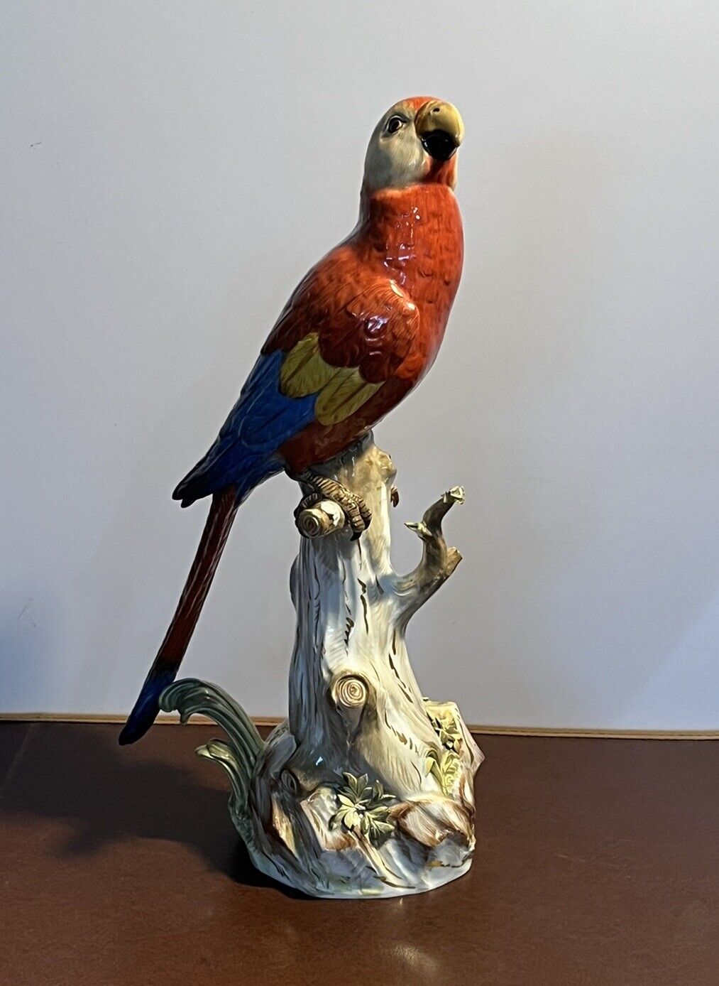 Meissen Parrot. Large In Size.