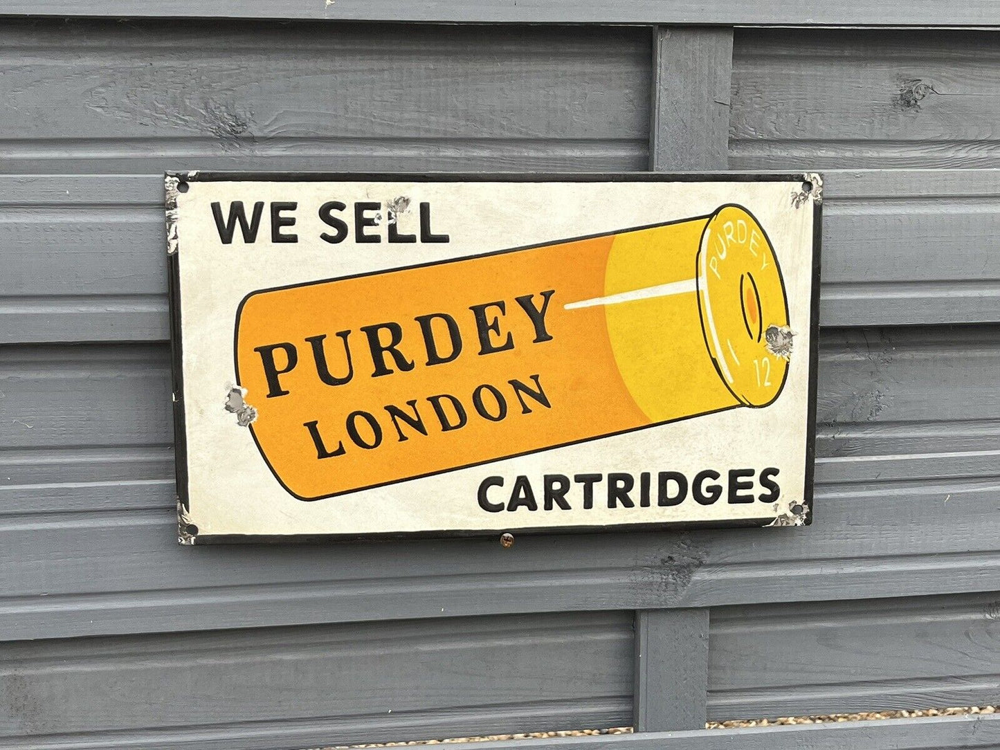 Enamel Shop Sign, heavy and good quality. WE SHIP WORLDWIDE