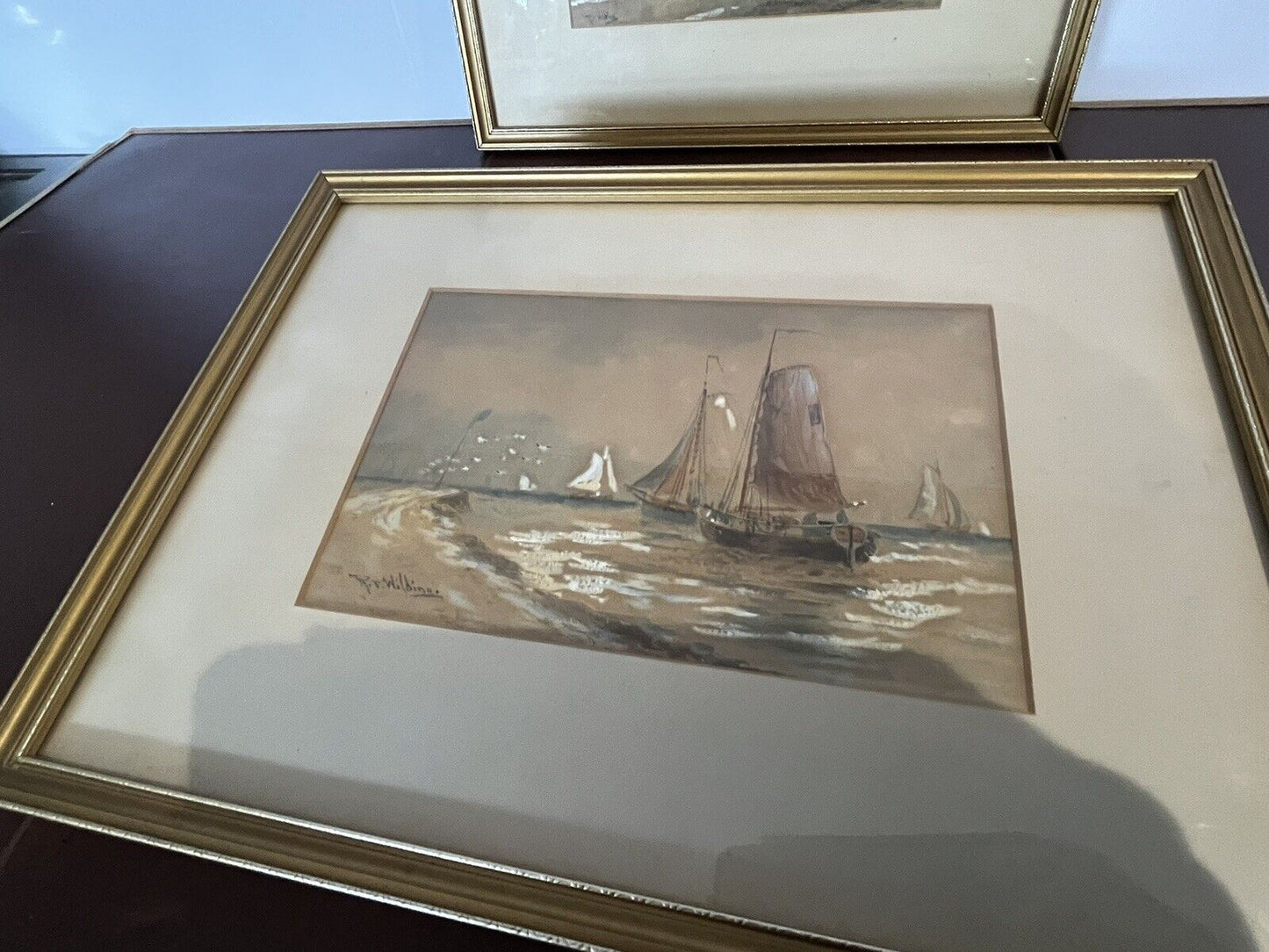 2 Marine/ Maritime Watercolours Paintings, Both Signed