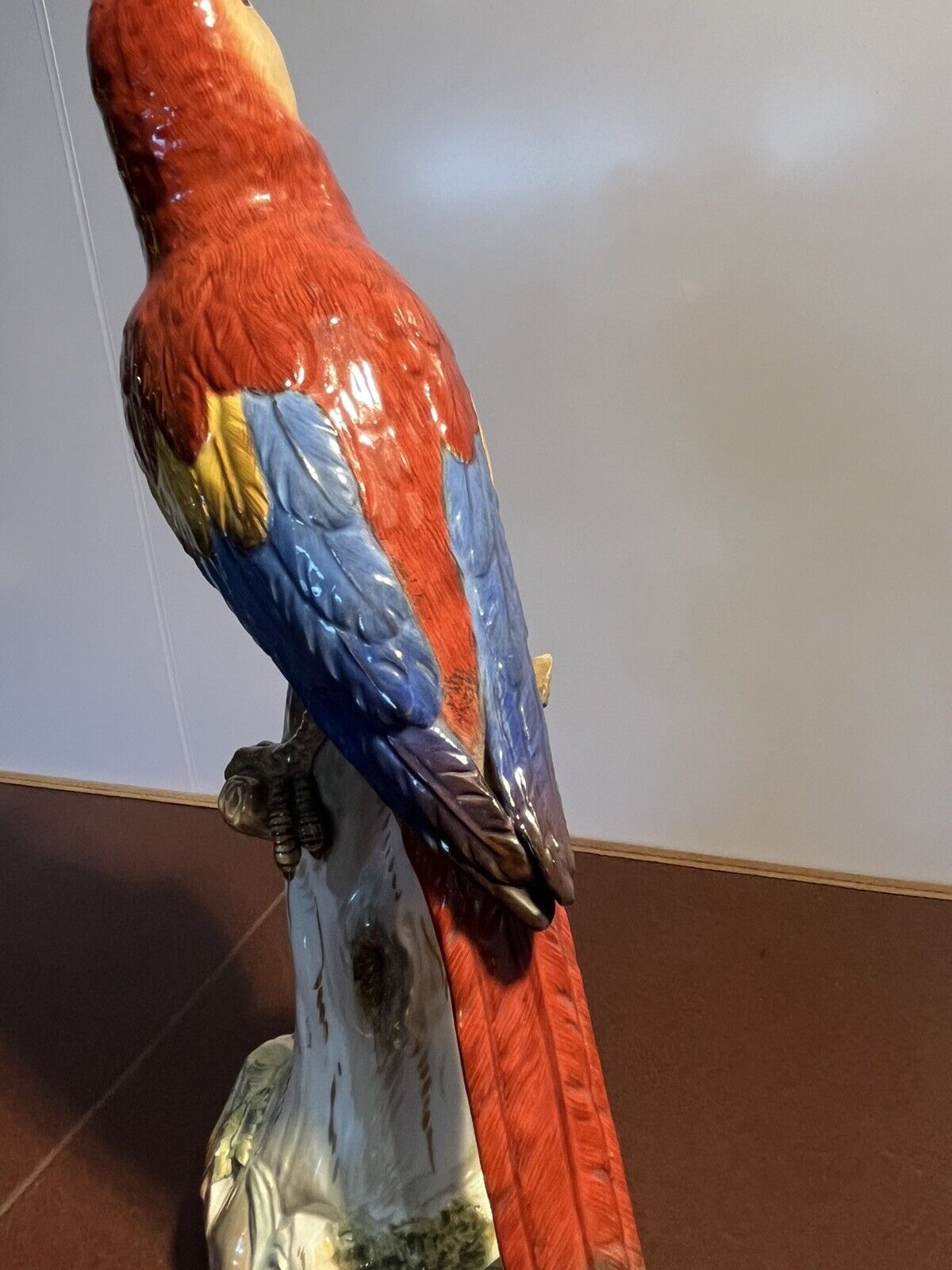 Meissen Parrot. Large In Size.