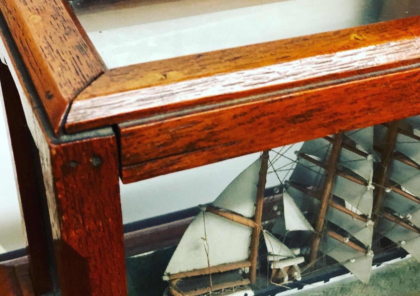 Glass Cased Maritime Model Ship, Very Detailed
