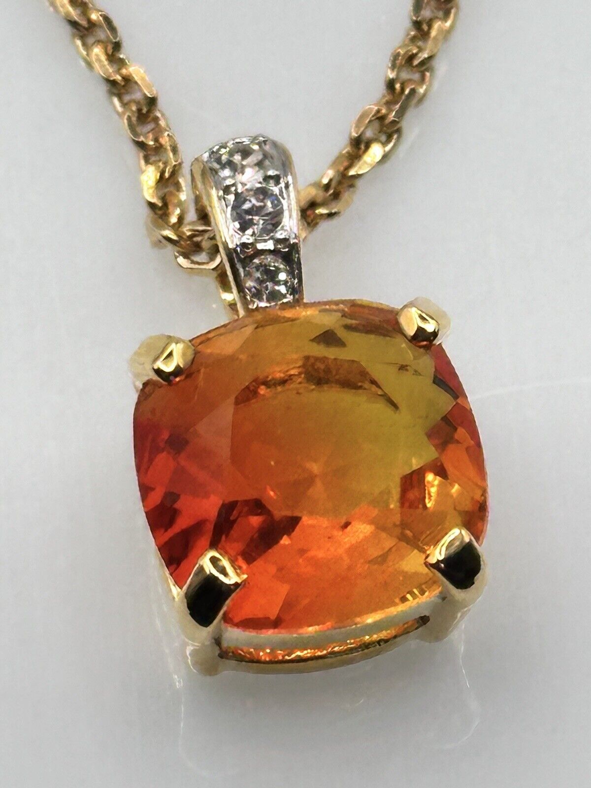 Gold Plated Necklace Made With Swarovski Crystals New Old Stock