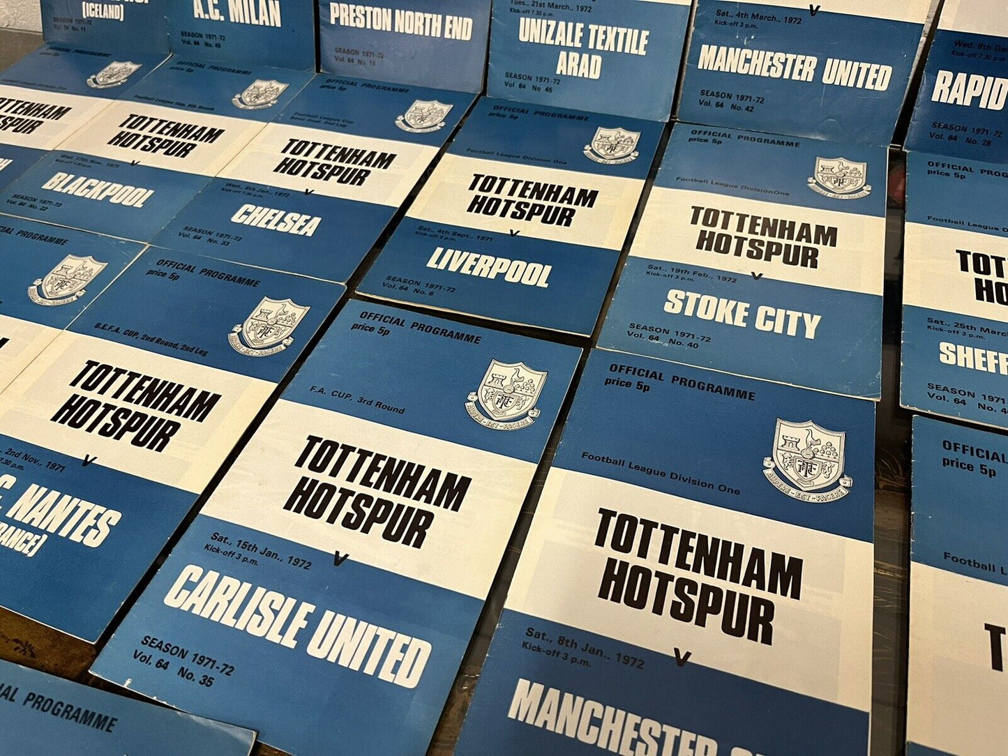 Tottenham Hotspur 1971-72 Season 23 Programmes
