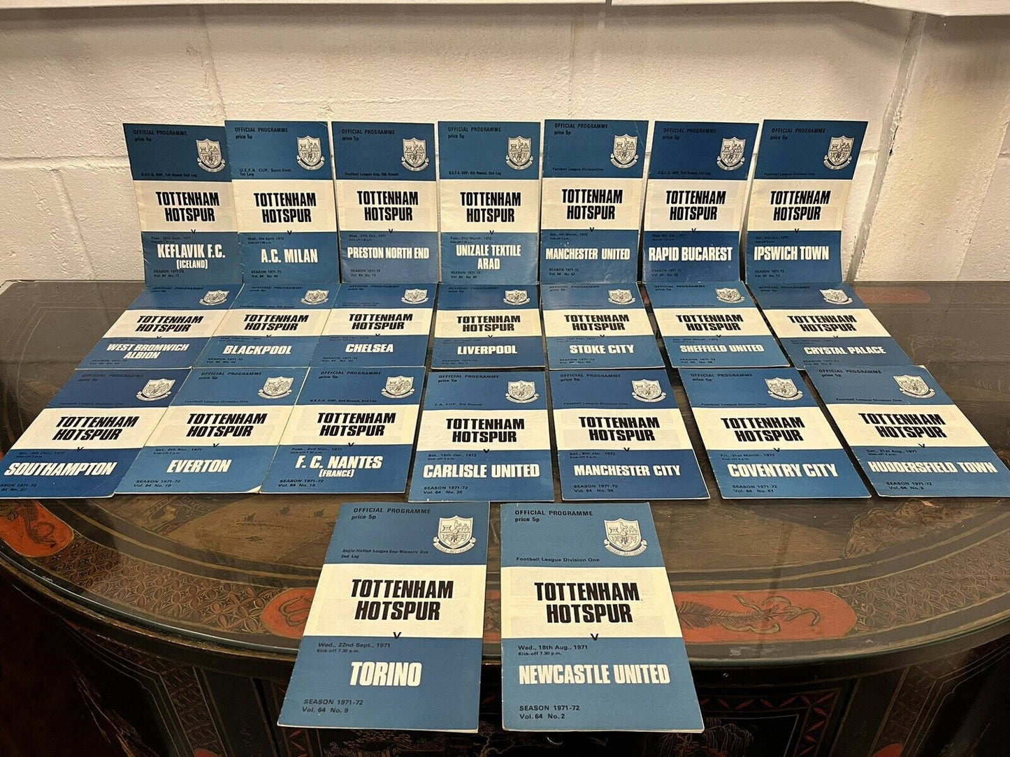 Tottenham Hotspur 1971-72 Season 23 Programmes