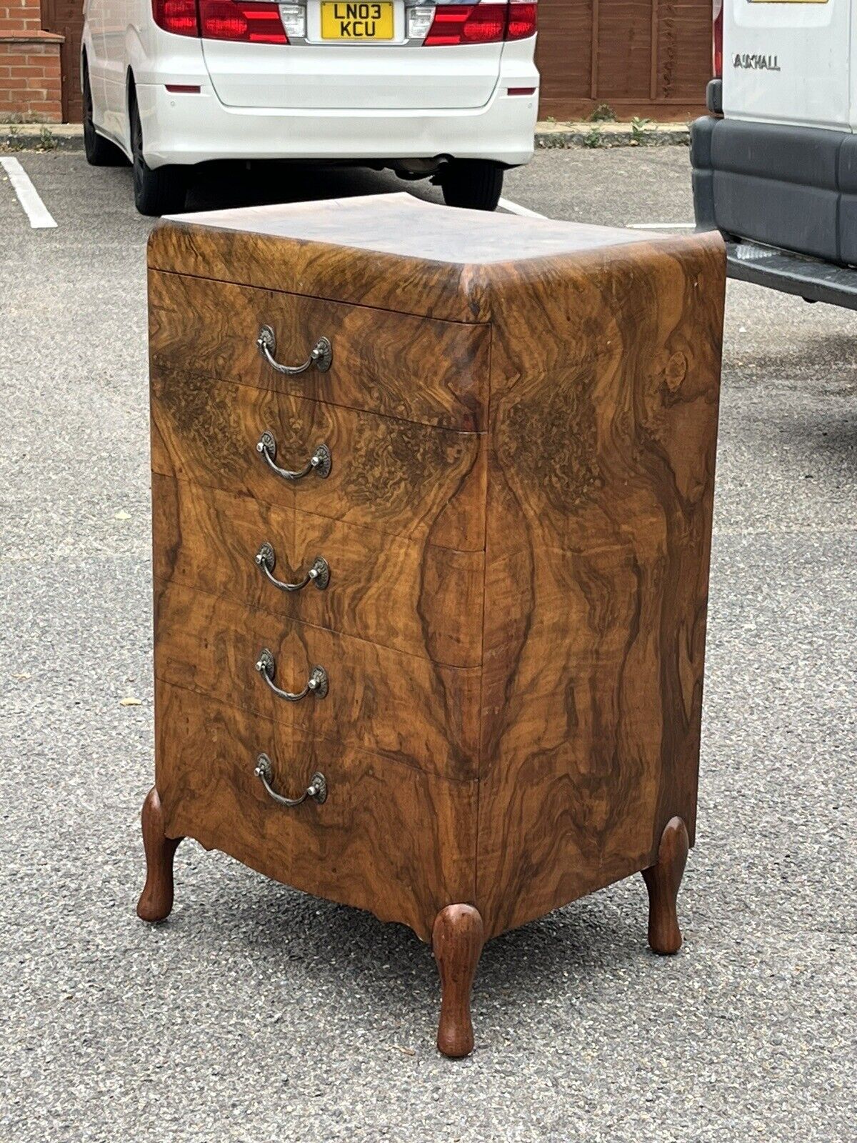 Art Deco Walnut Chest Of Drawers.Maurice Adams Of London W1. Amazing Quality.