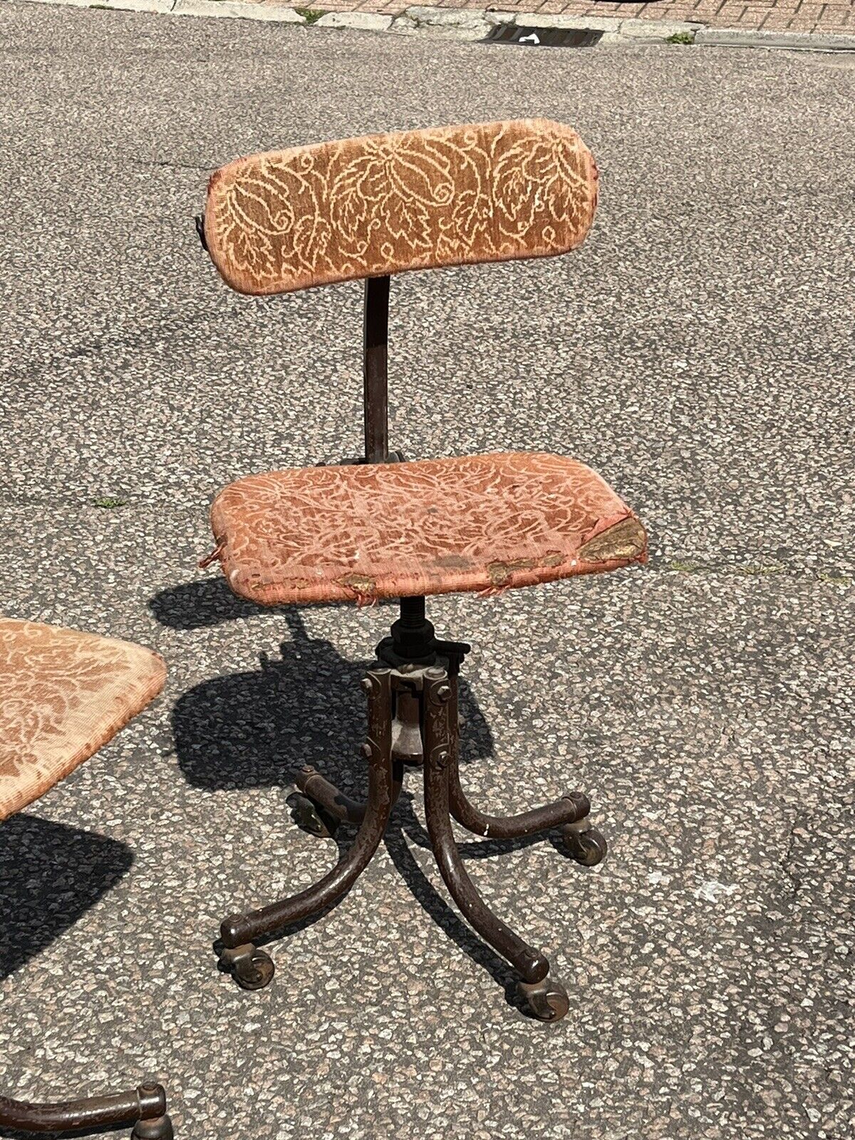 Pair Of Industrial Machinists Chairs, Extremely Good Quality. Fab Design