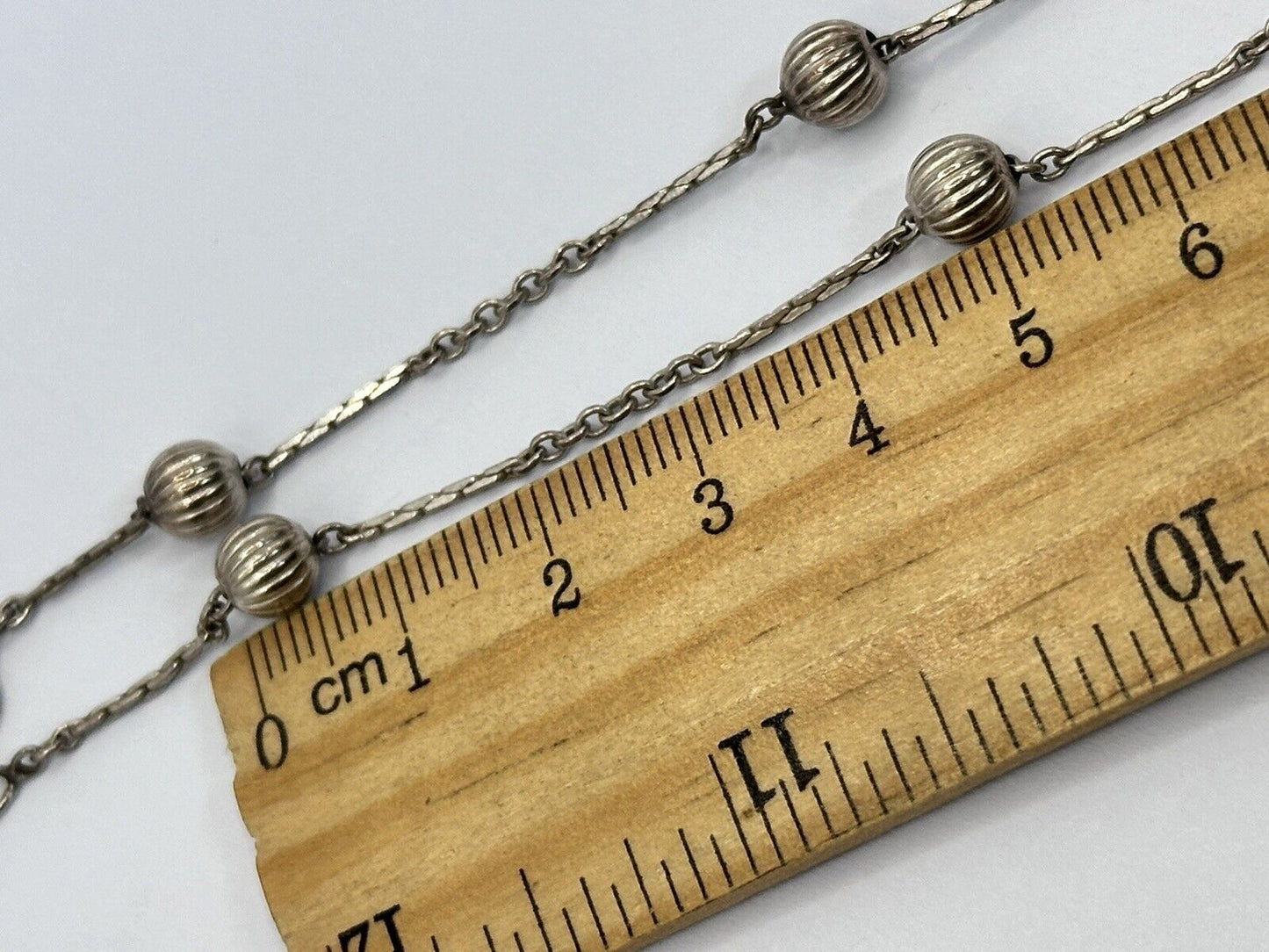 Vintage Silver 925 Balls On Chain Necklace
