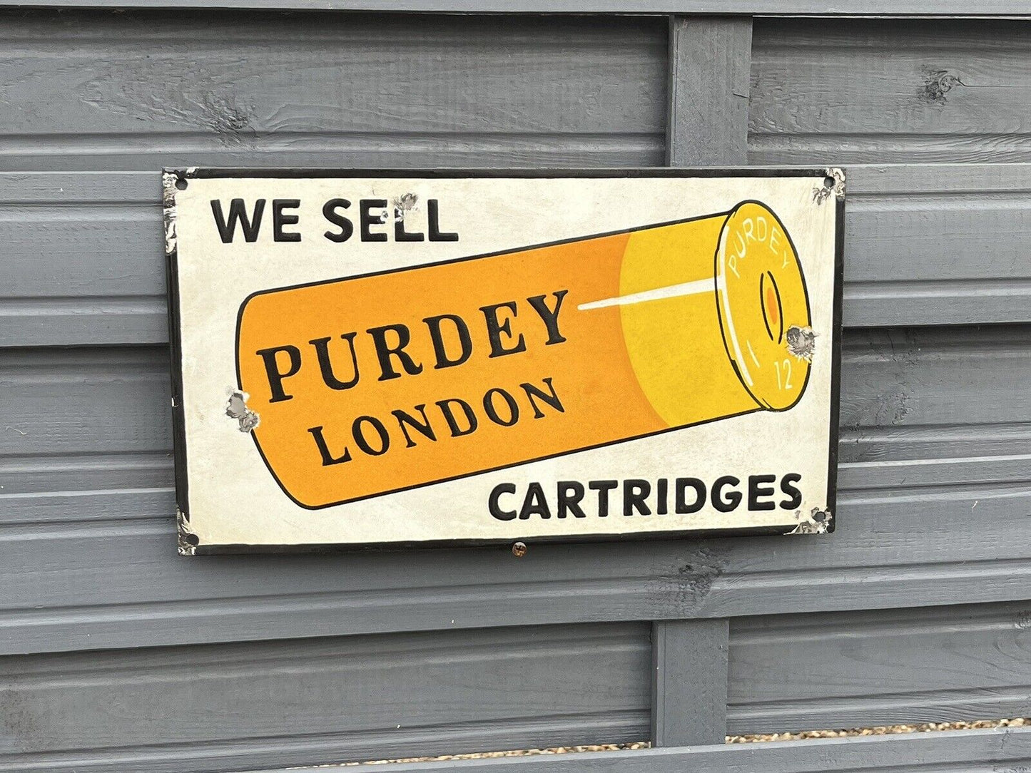 Enamel Shop Sign, heavy and good quality. WE SHIP WORLDWIDE