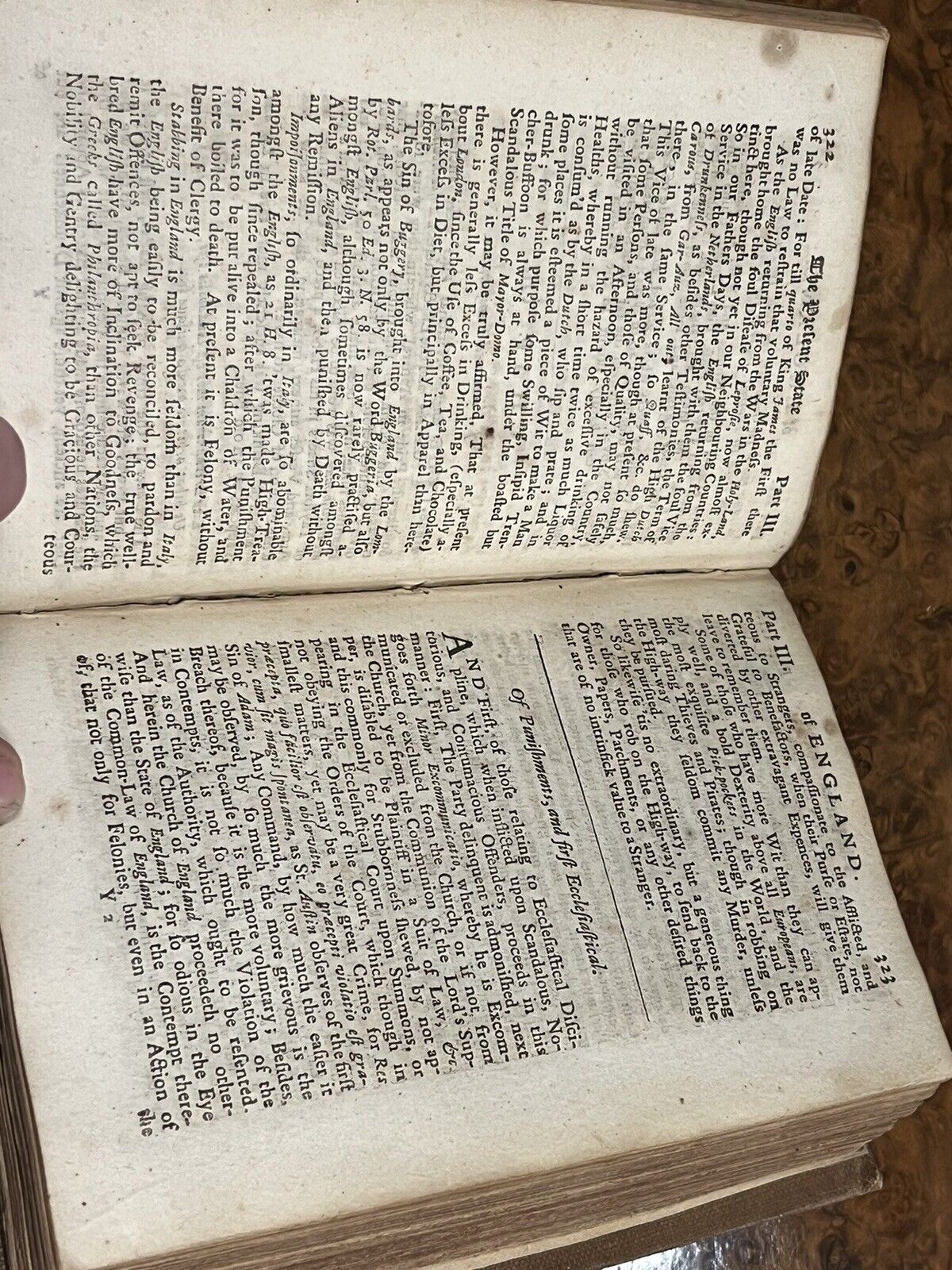 Queen Anne, 1704 Edition Present State Of England By Edward Chamberlayne Esq