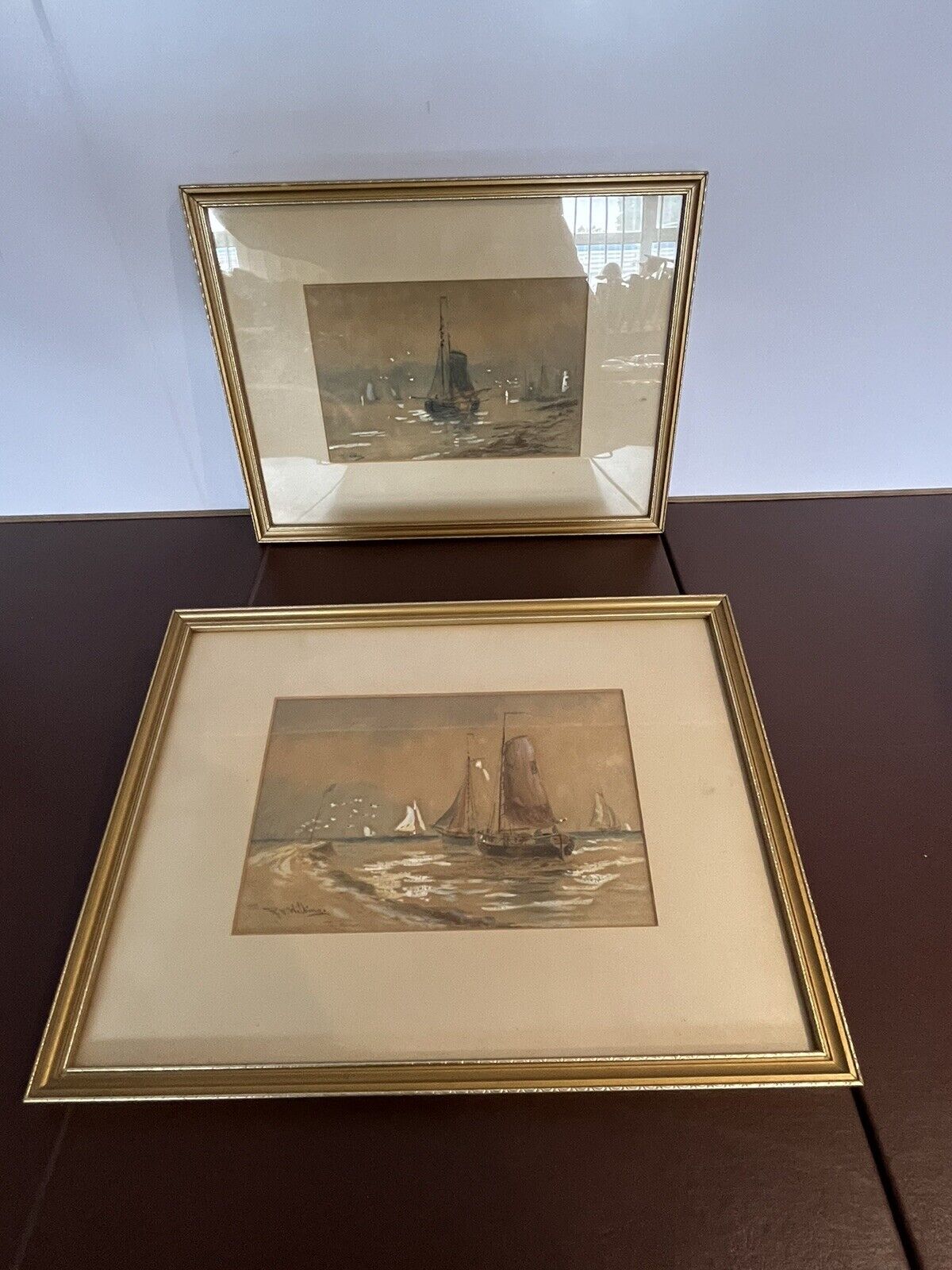 2 Marine/ Maritime Watercolours Paintings, Both Signed