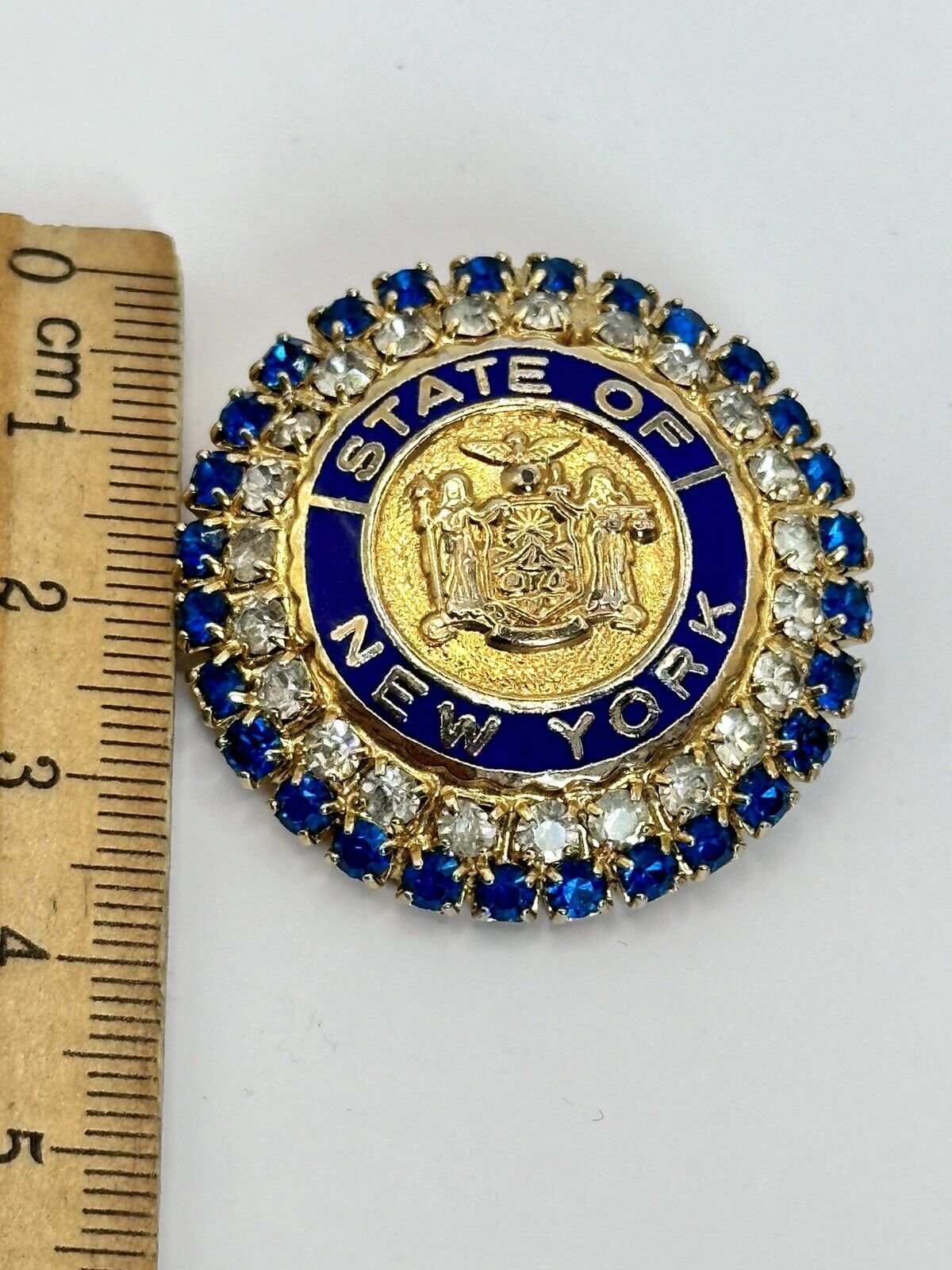 Vintage Gold Tone New York Cinerama Signed Brooch