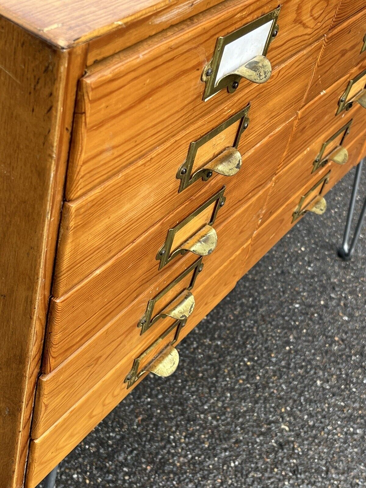 Mid Century Bank Of Collectors Drawers. 15 Drawers. Good Quality.