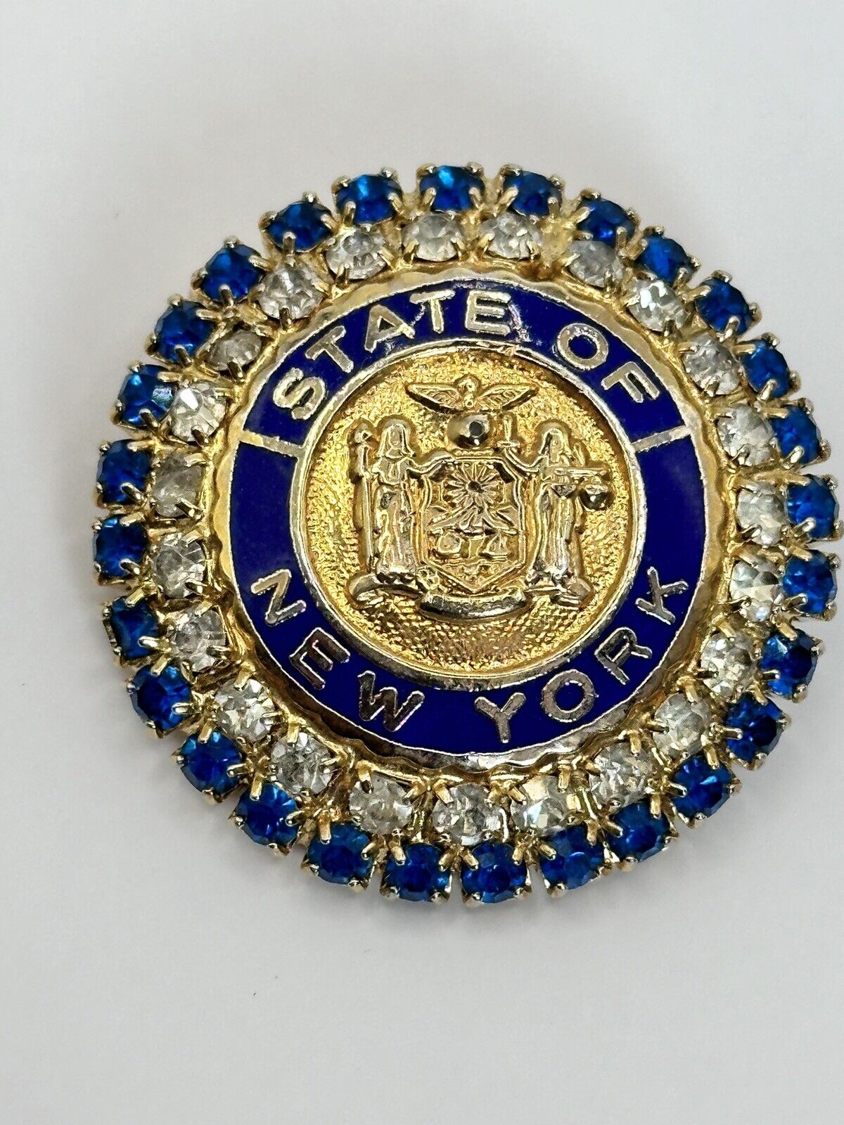 Vintage Gold Tone New York Cinerama Signed Brooch