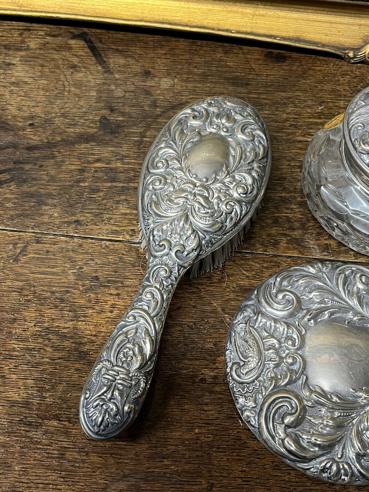 Silver Grooming Set. English Hallmarks