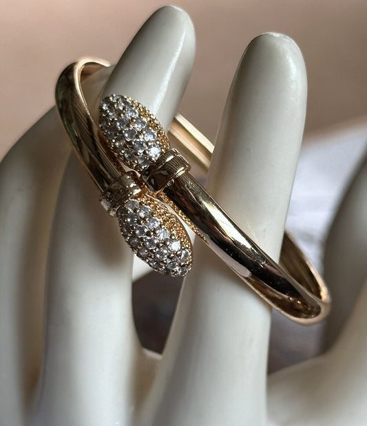 Vintage Gold Tone Diamanté Bracelet