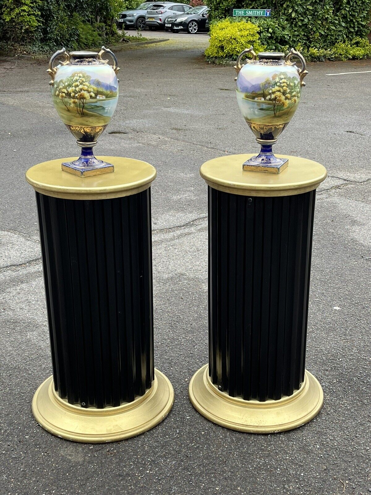 Antique Japanese Highly Decorated Vases. Large & Impressive.