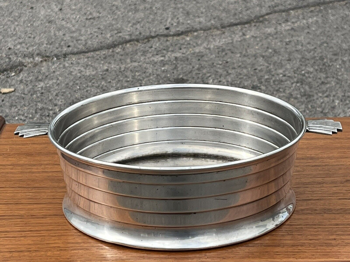 Art Deco Silver Plate Fruit Bowl.