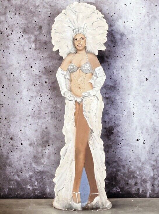 Burlesque Stage Prop. HUGE Hand Painted 8 Feet Tall.