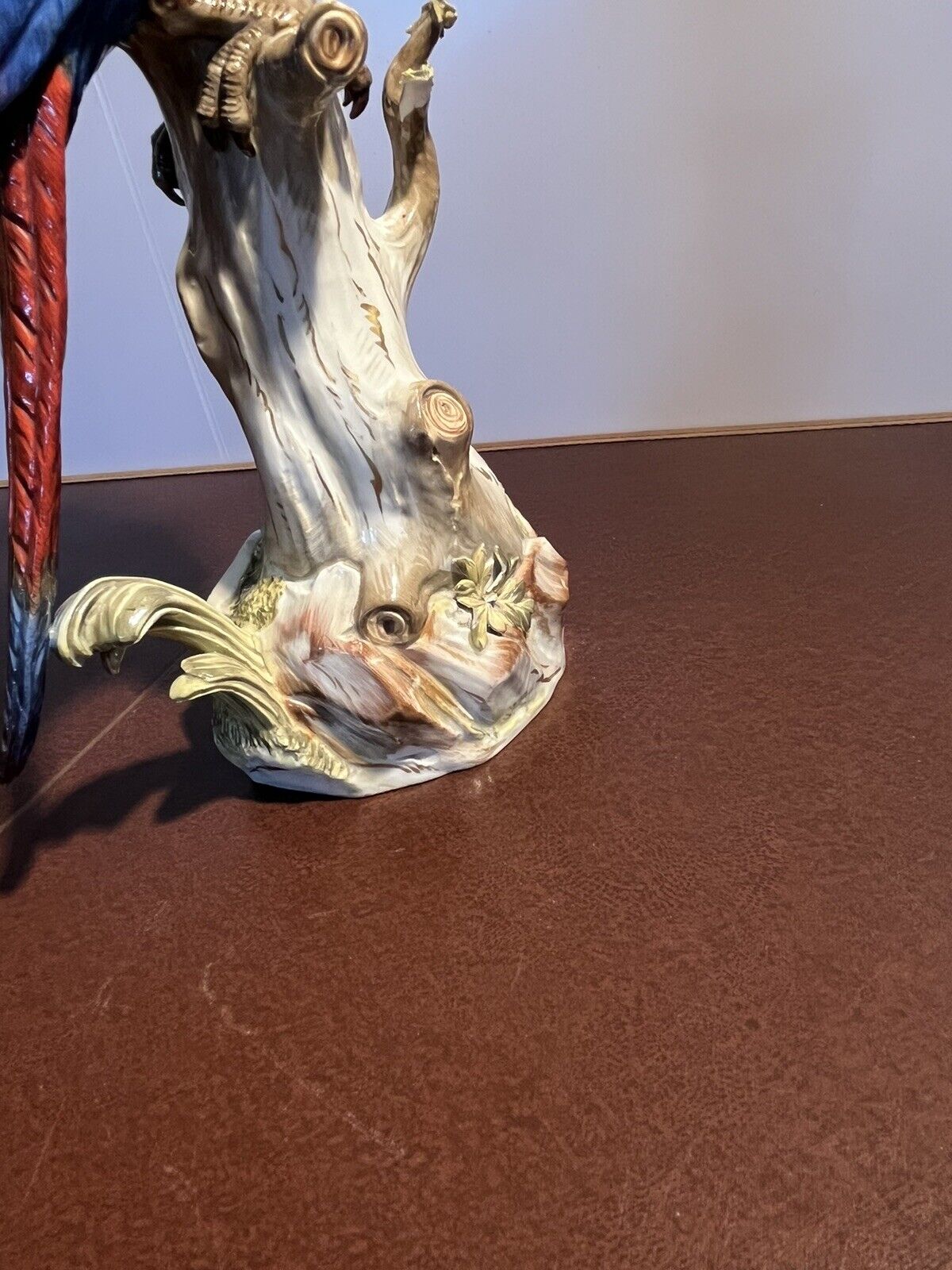 Meissen Parrot. Large In Size.