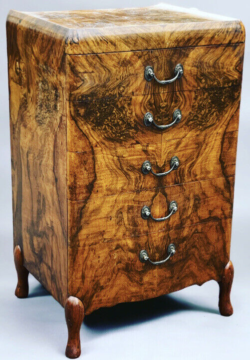 Art Deco Walnut Chest Of Drawers.Maurice Adams Of London W1. Amazing Quality.