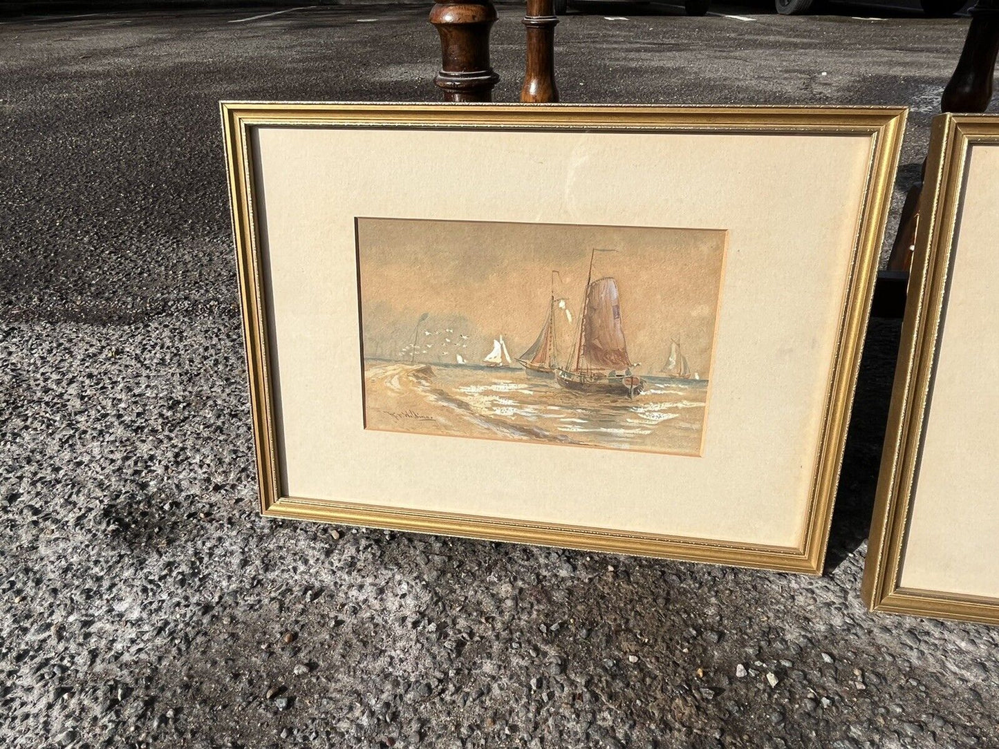 2 Marine/ Maritime Watercolours Paintings, Both Signed